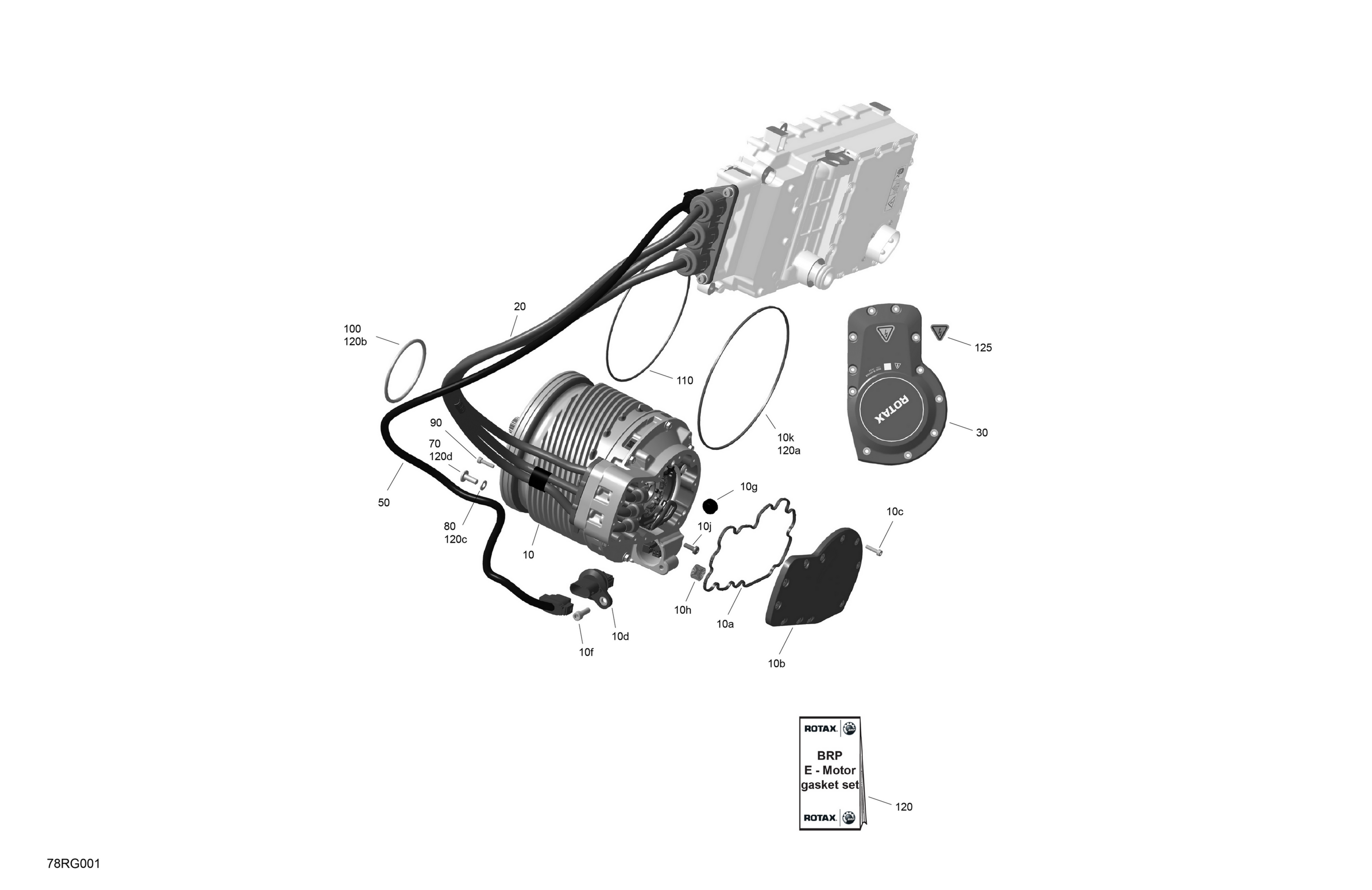 Схема узла: ROTAX - E-Motor