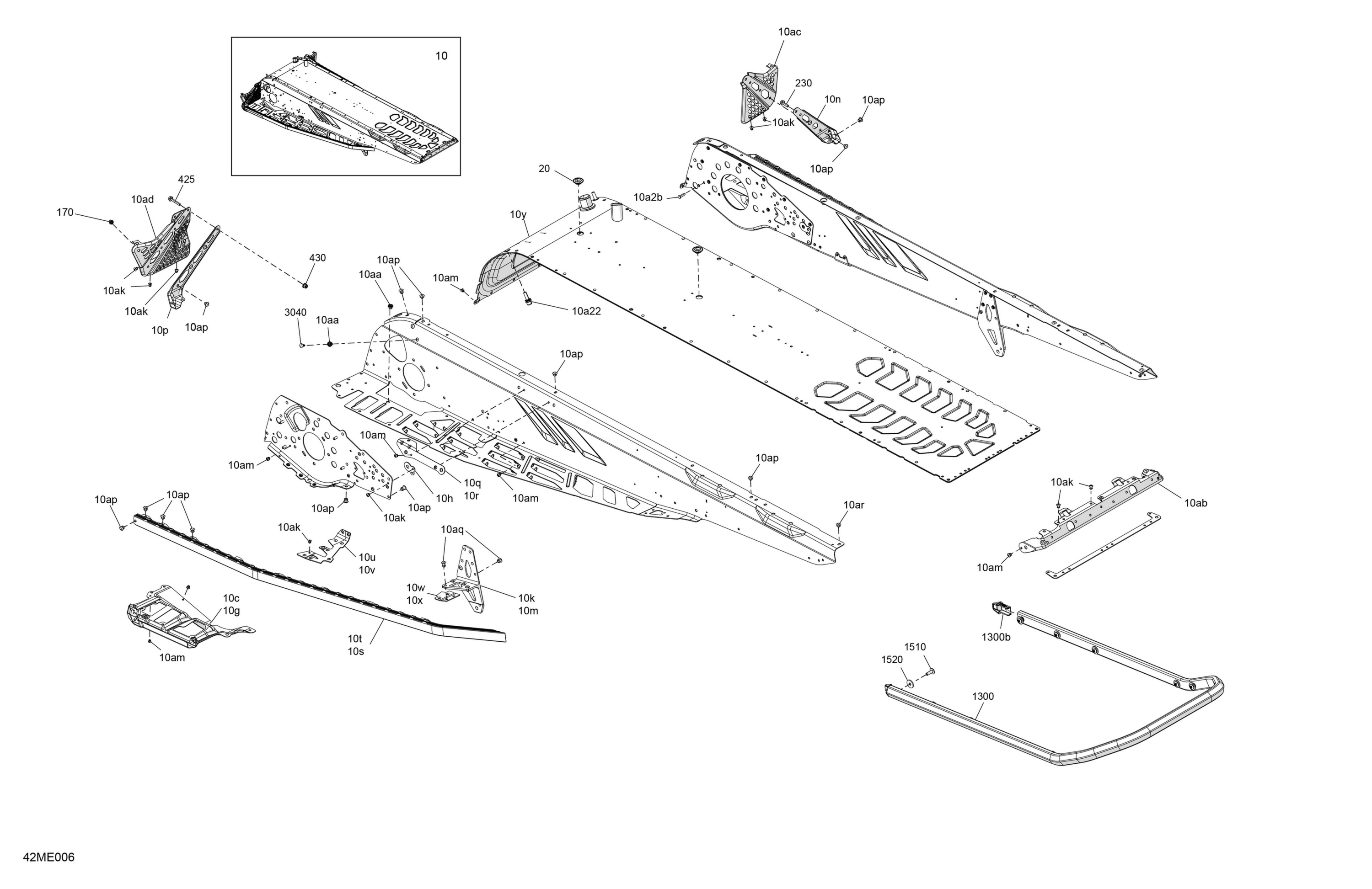 Схема узла: Frame - System - Rear Section