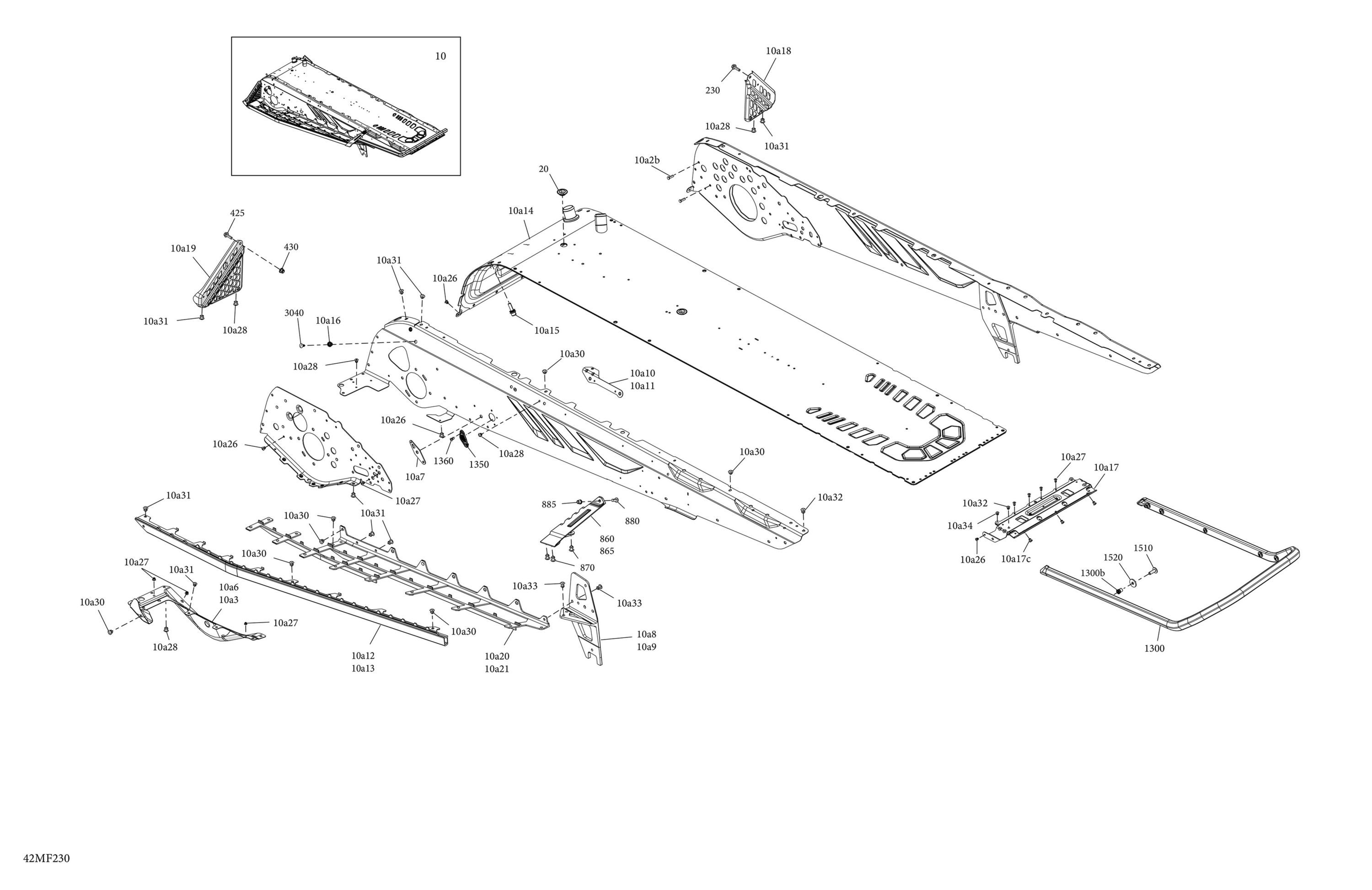 Схема узла: Frame - System - Rear Section