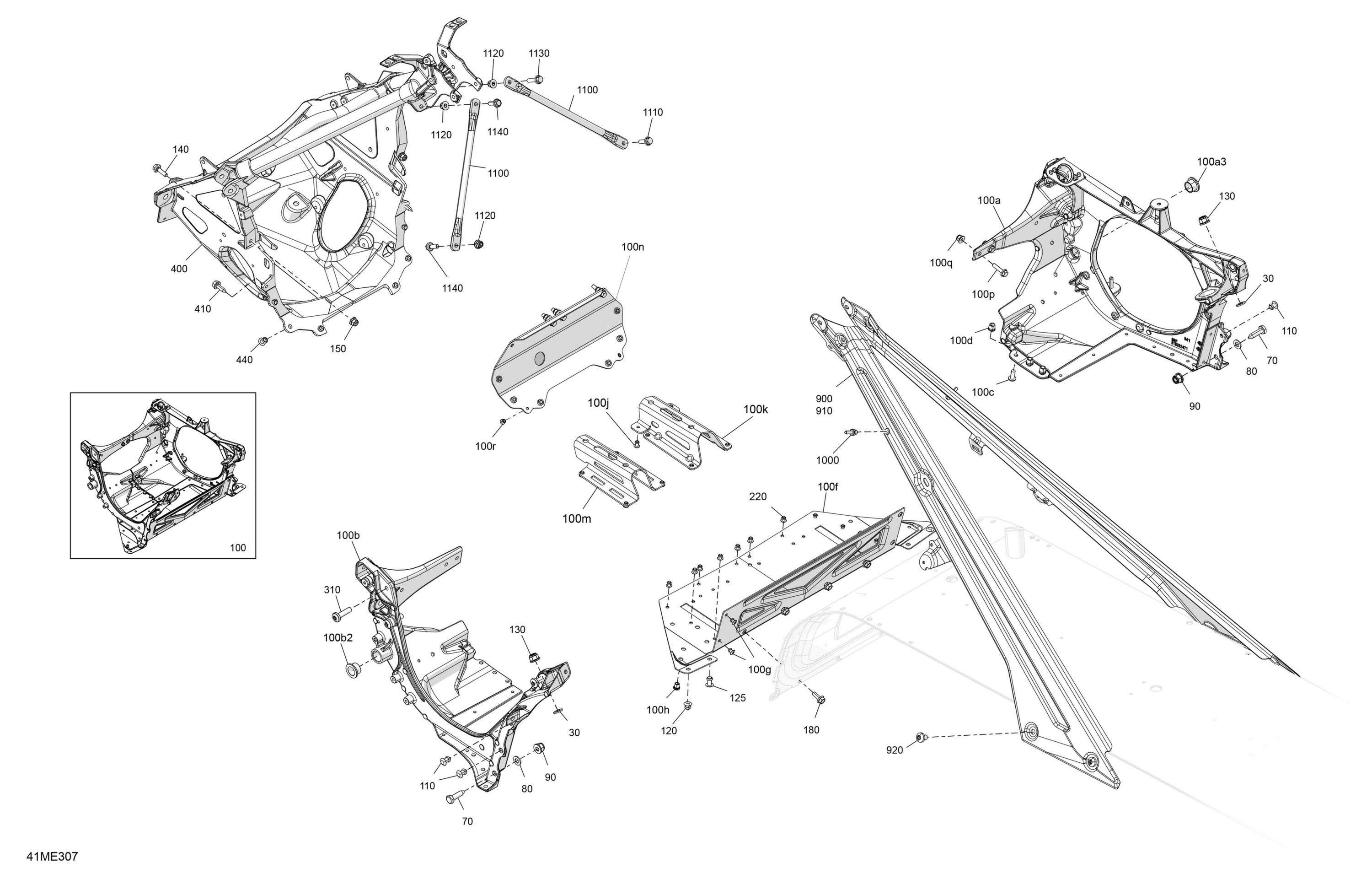 Схема узла: Frame - System - Front Section