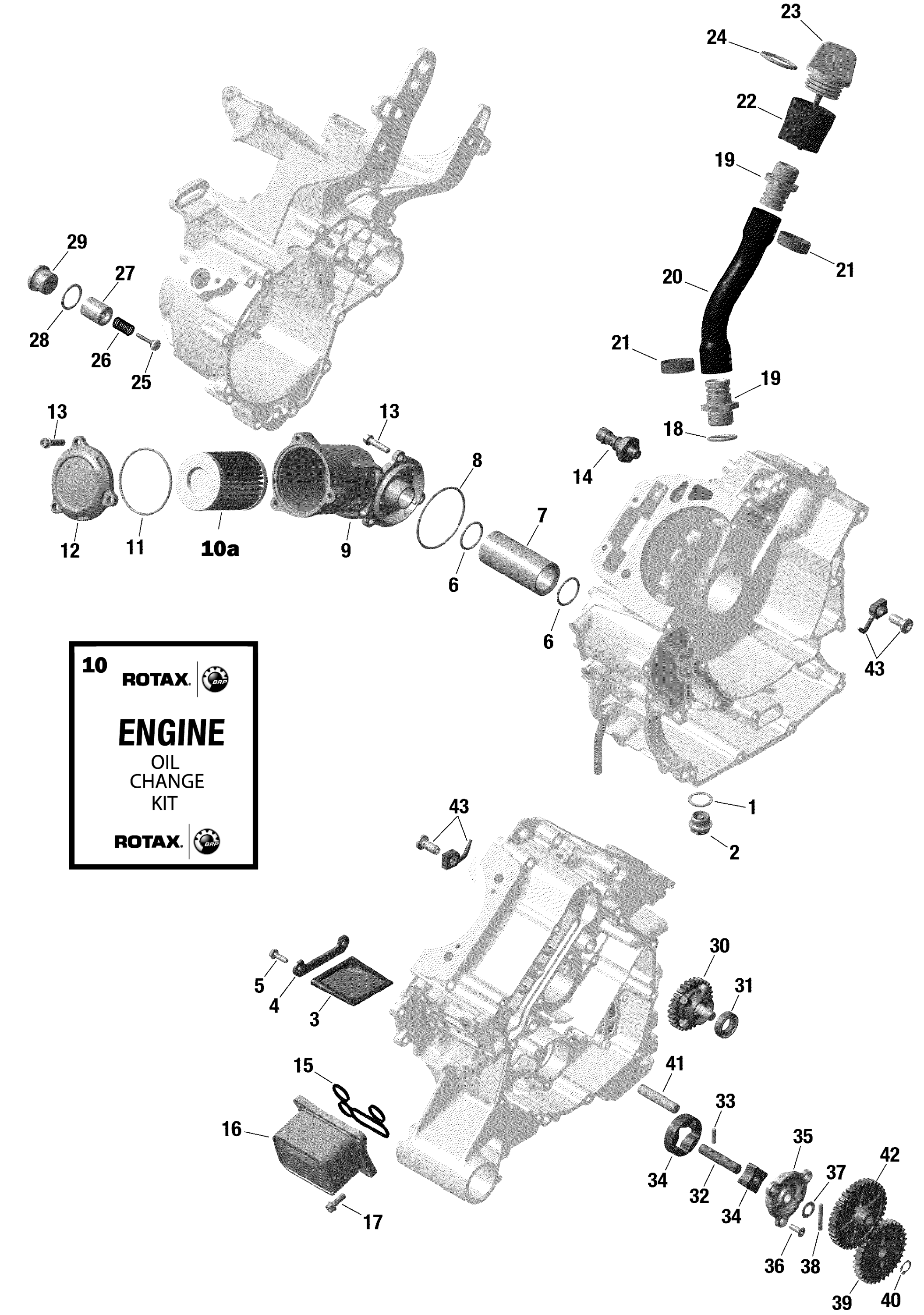 Схема узла: Rotax - Engine Lubrication - LTD CAB