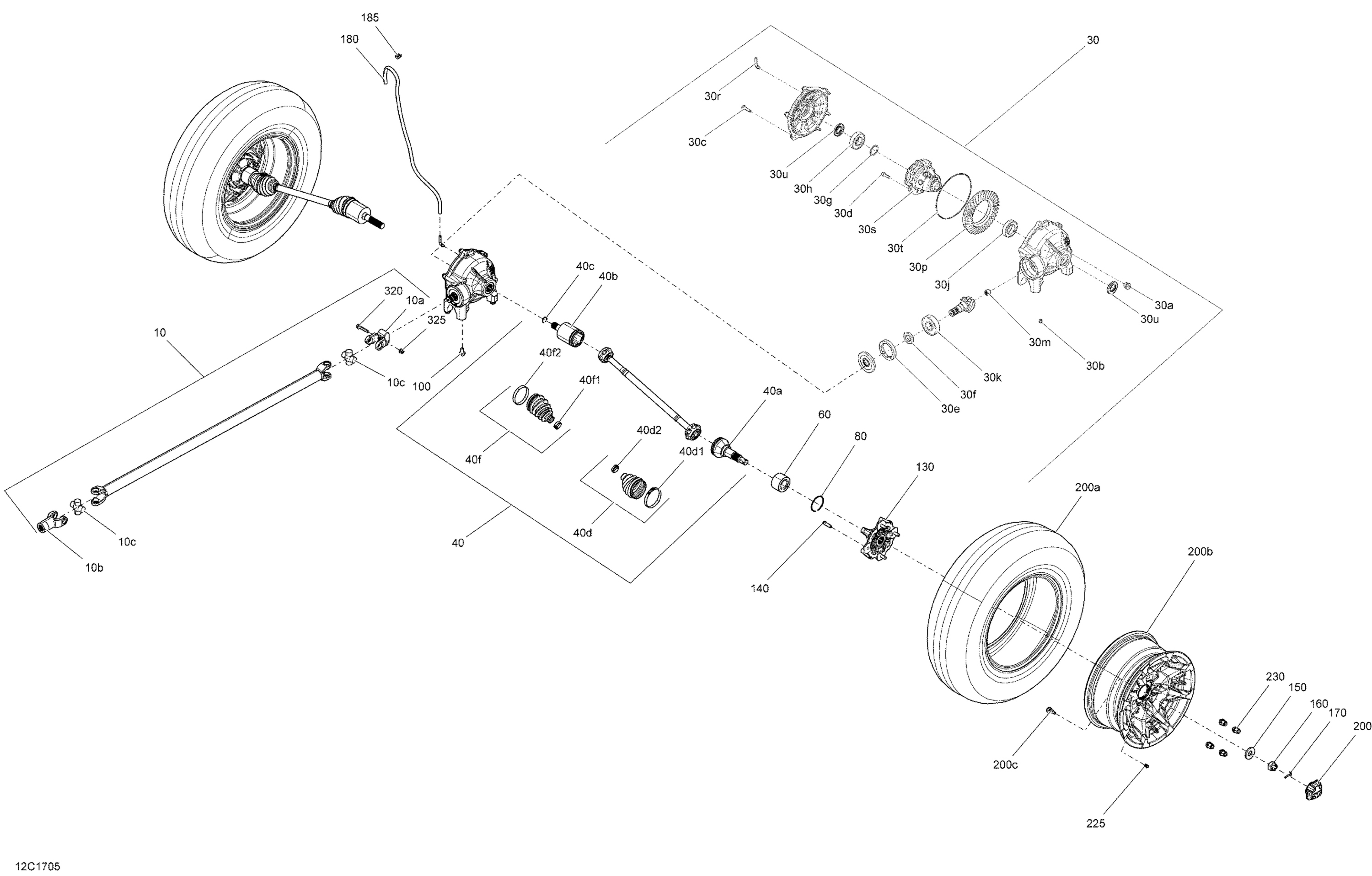 Drive System, Front - All Models