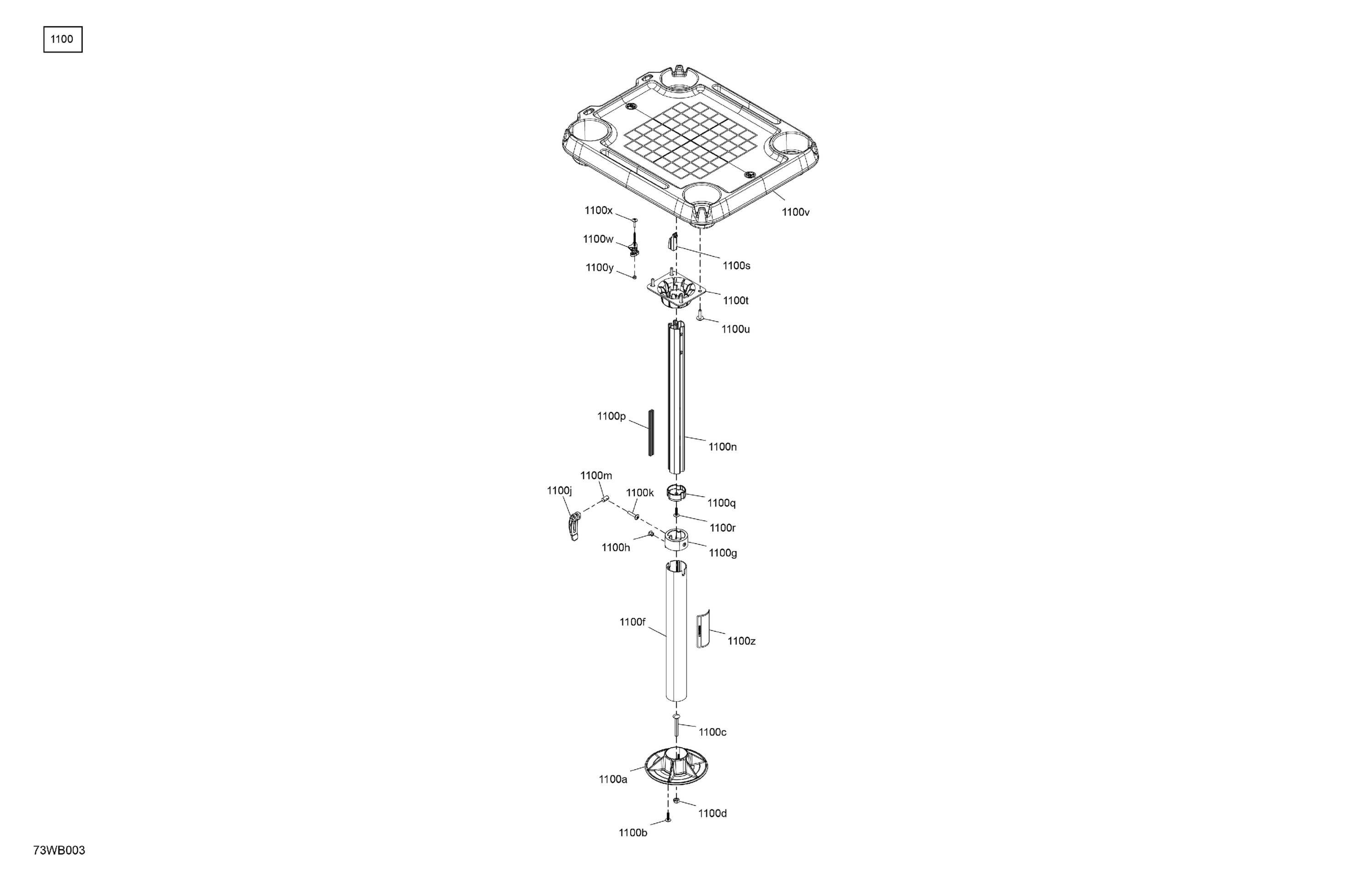 Схема узла: FURNITURE - Adjustable Table