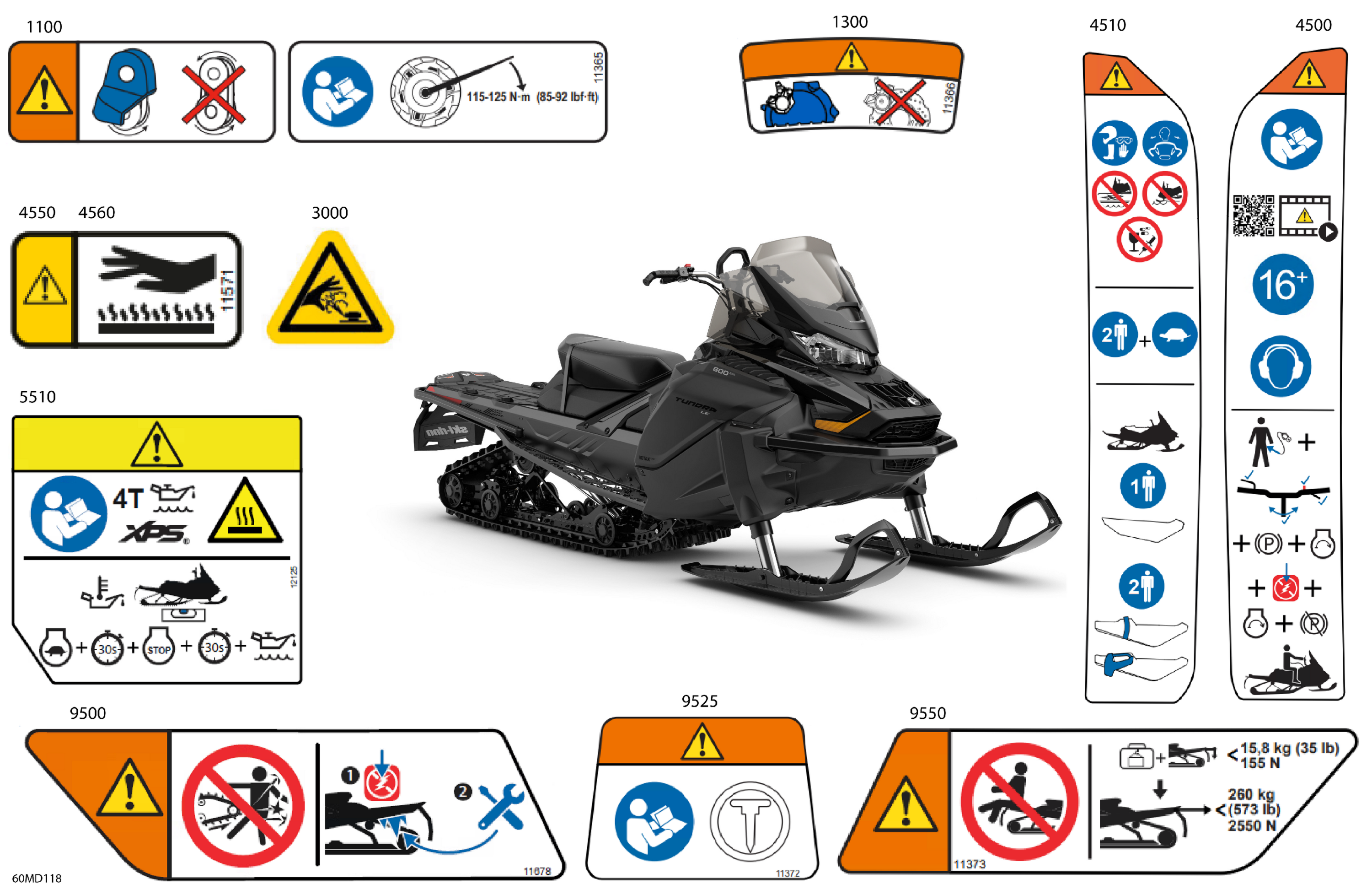 Схема узла: Body - Warning Decals