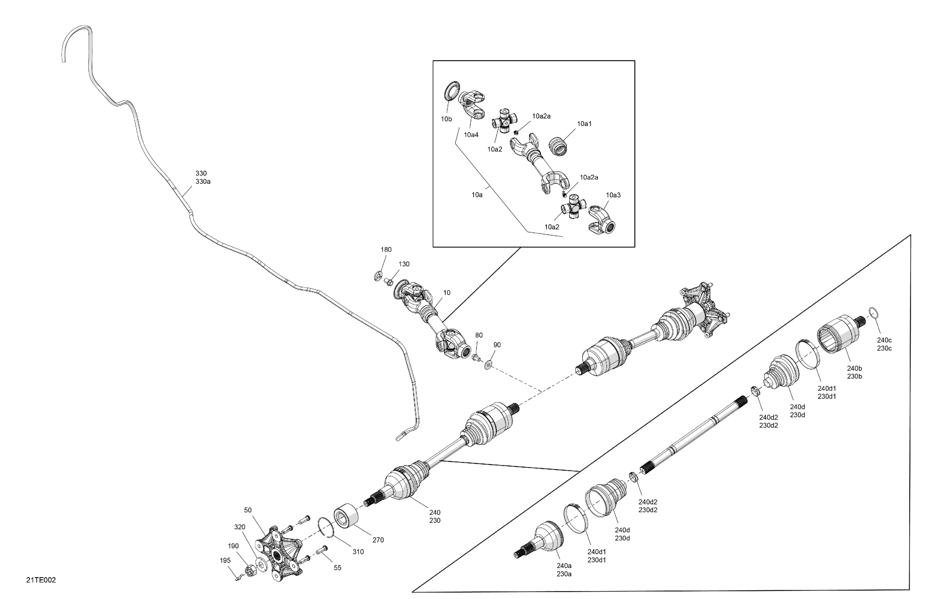 Схема узла: Drive - Rear - Common Parts