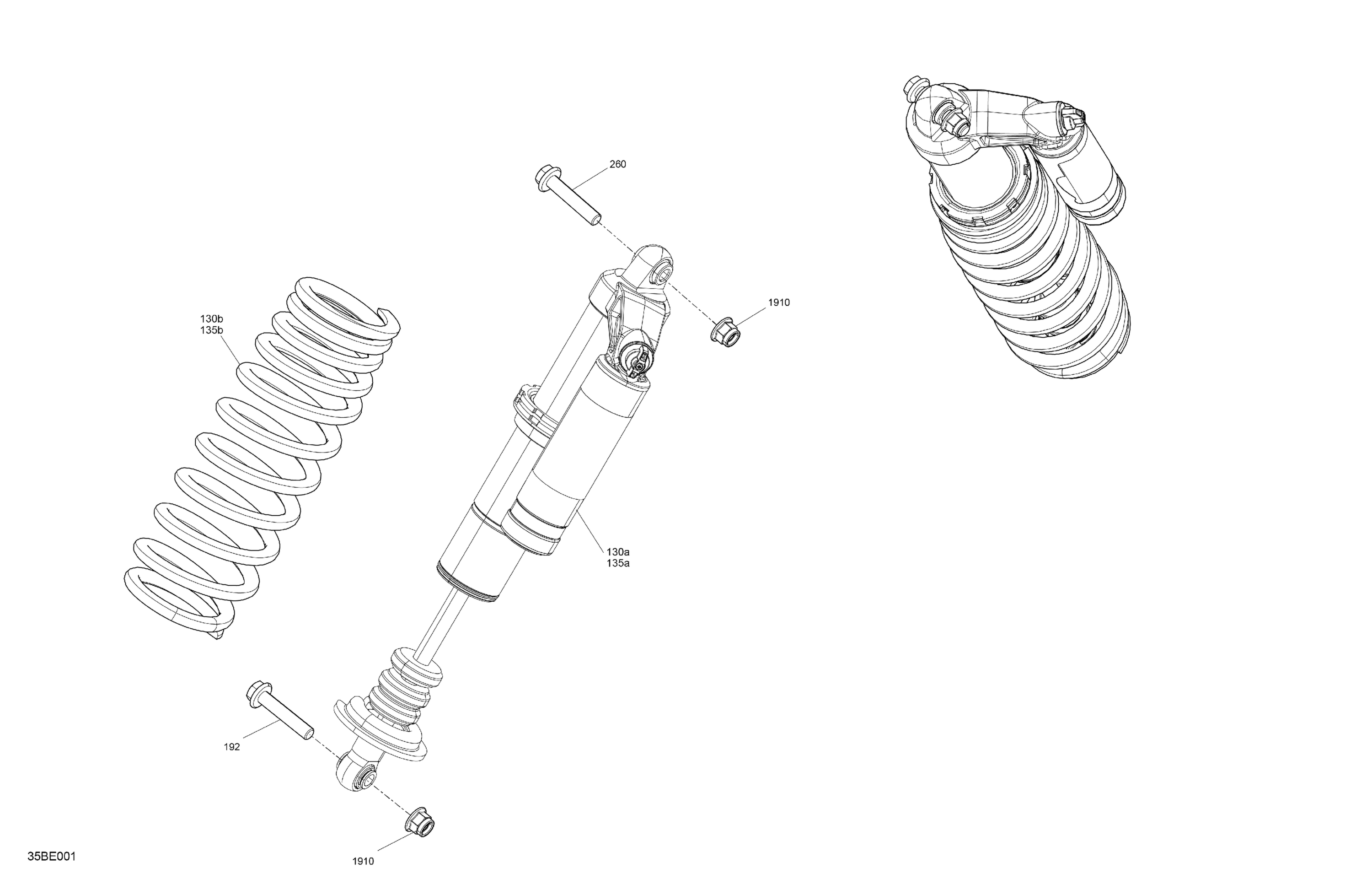 Схема узла: Suspension - Front Shocks