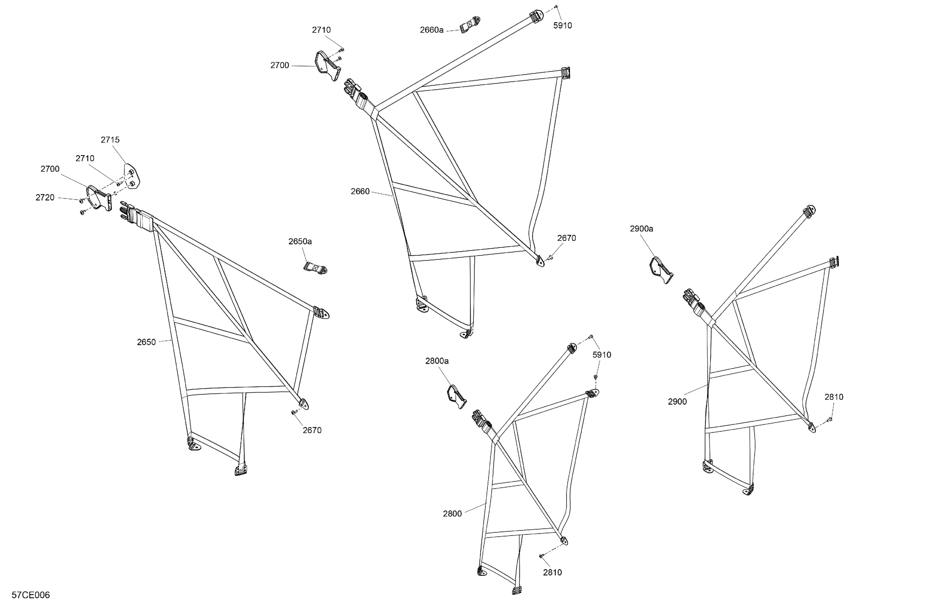 Схема узла: Cab Interior - Safety Net