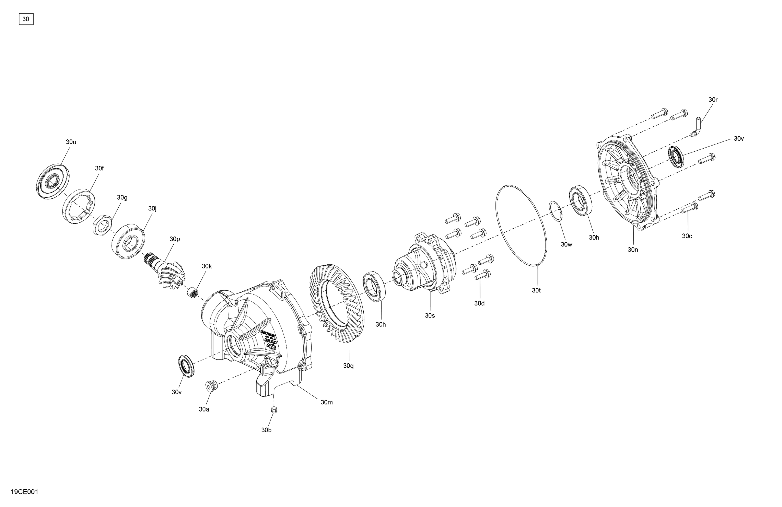 Схема узла: Drive - Front - Differential Parts