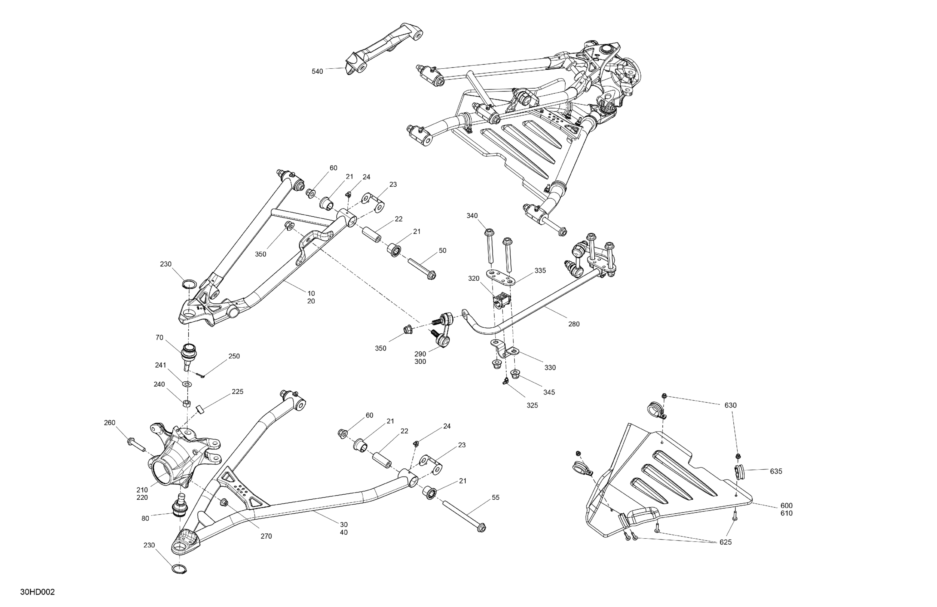 Схема узла: Suspension - Front Components