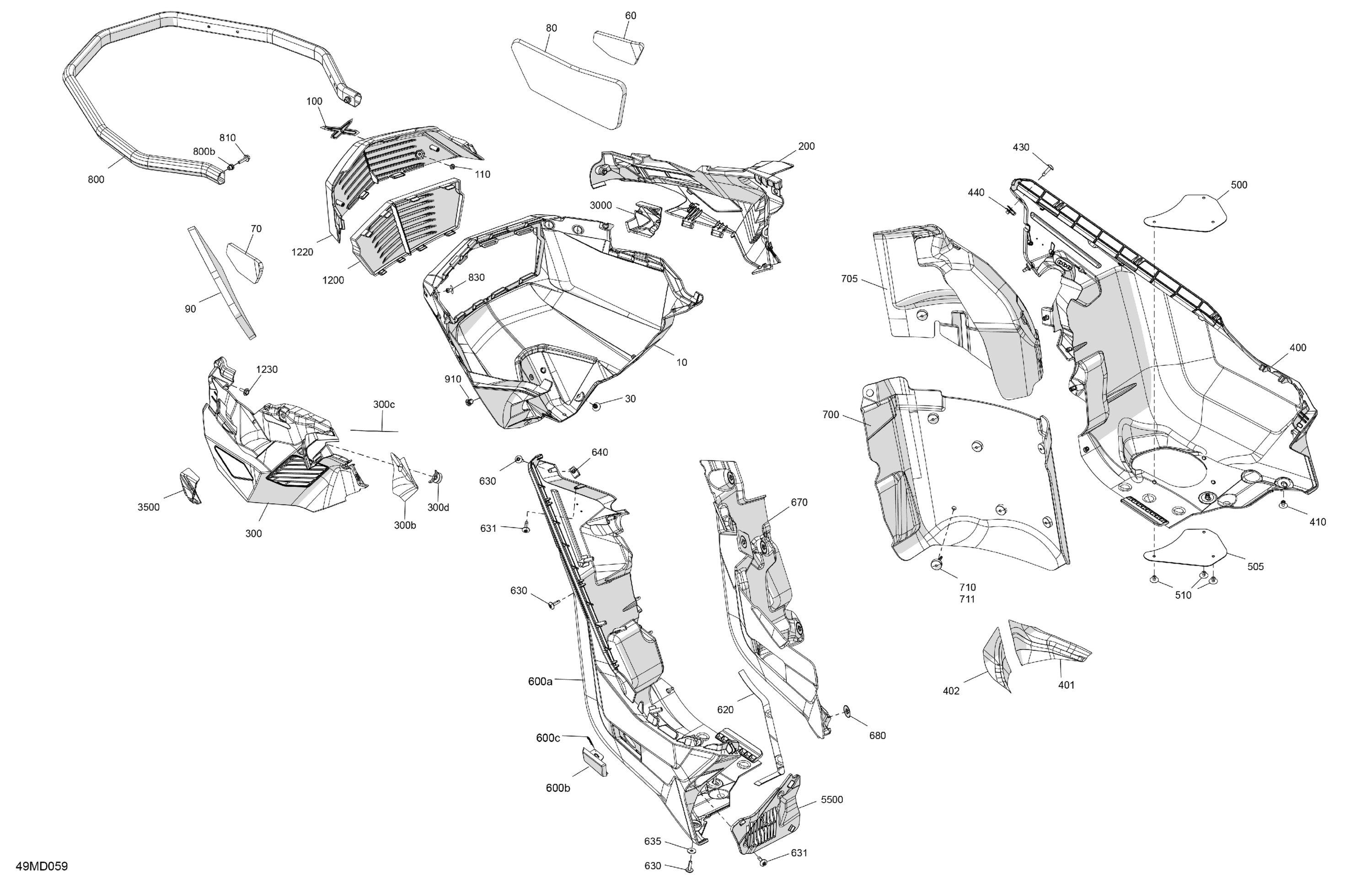 Схема узла: Body - Bottom Pan