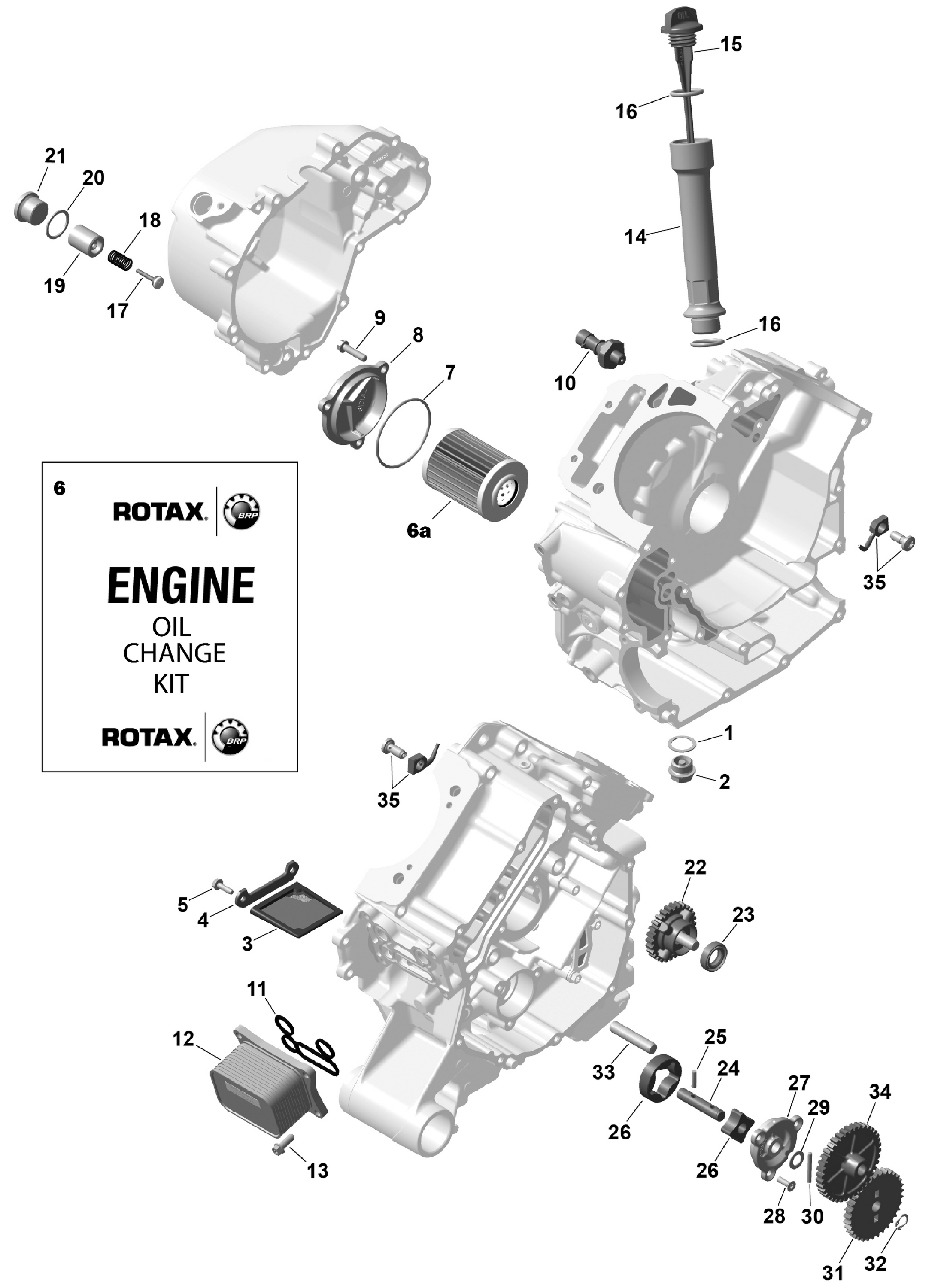 Rotax - Engine Lubrication - Except LTD CAB