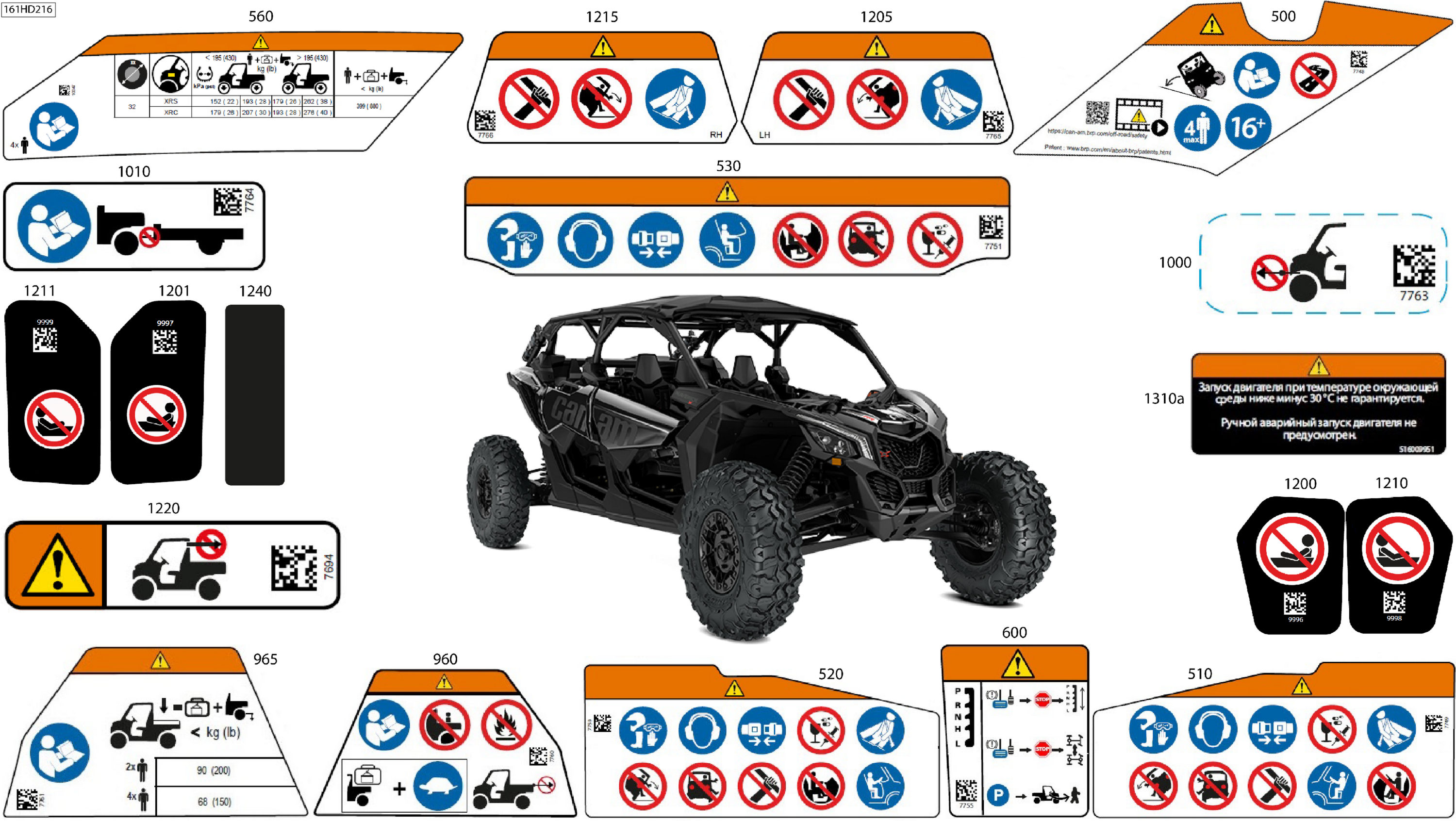 Схема узла: Body - Warning Decals