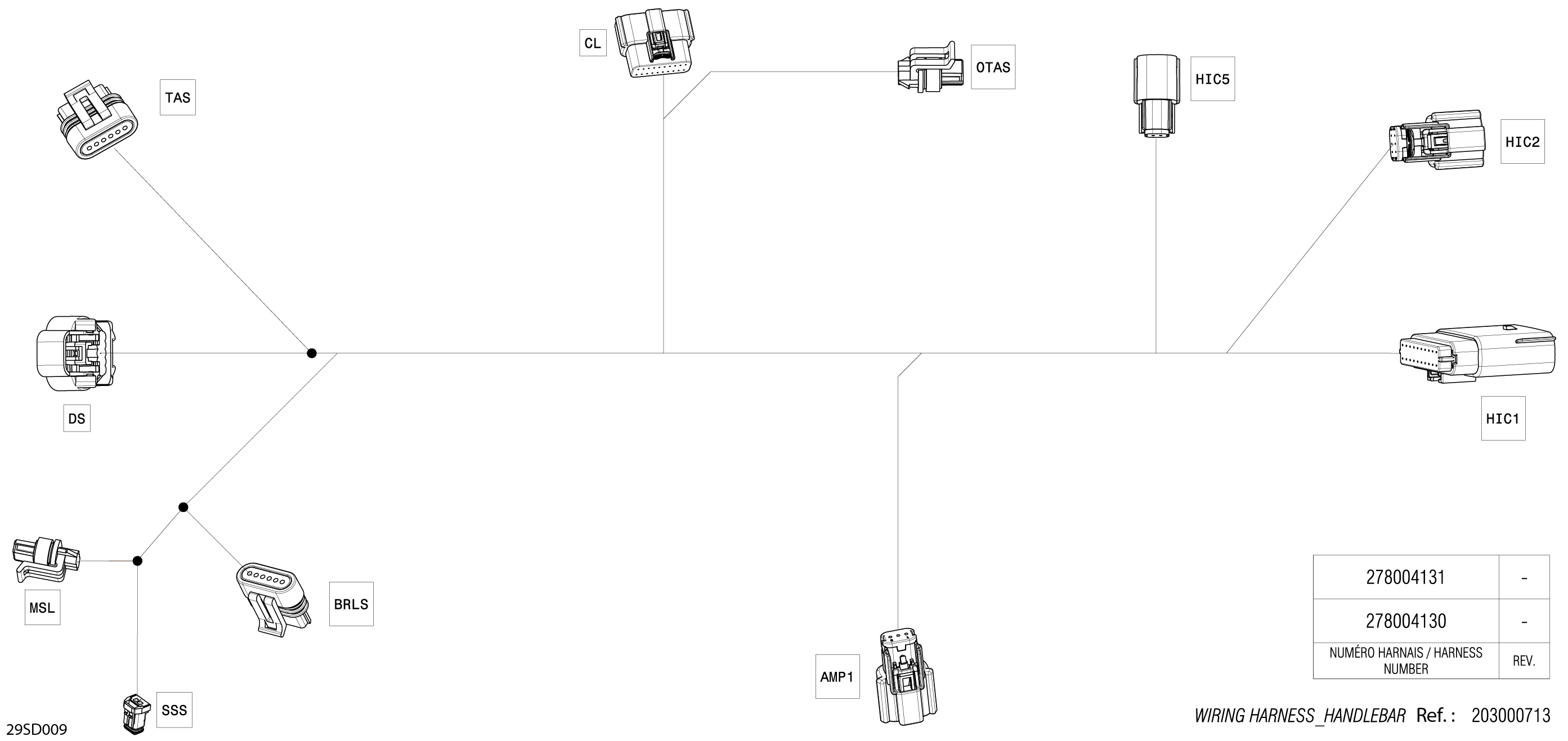 Electric - Steering Wiring Harness - 278004130