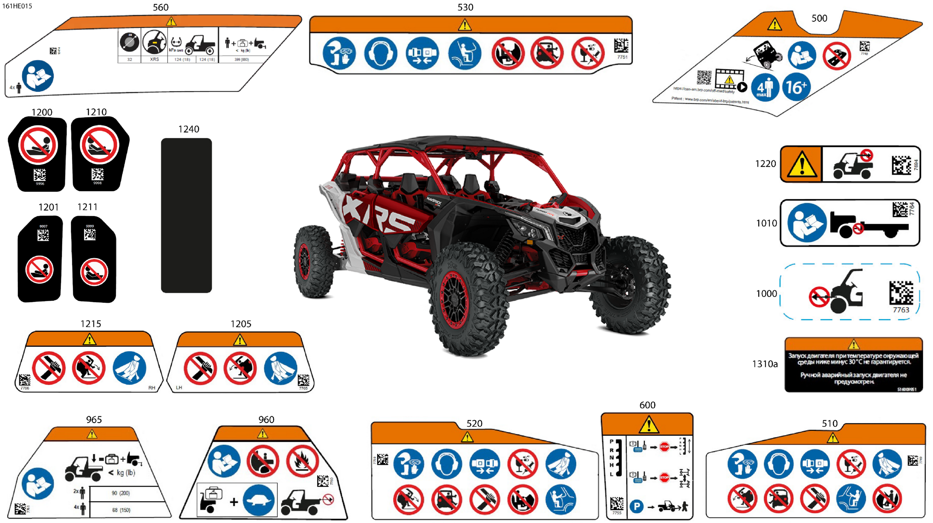 Схема узла: Body - Warning Decals