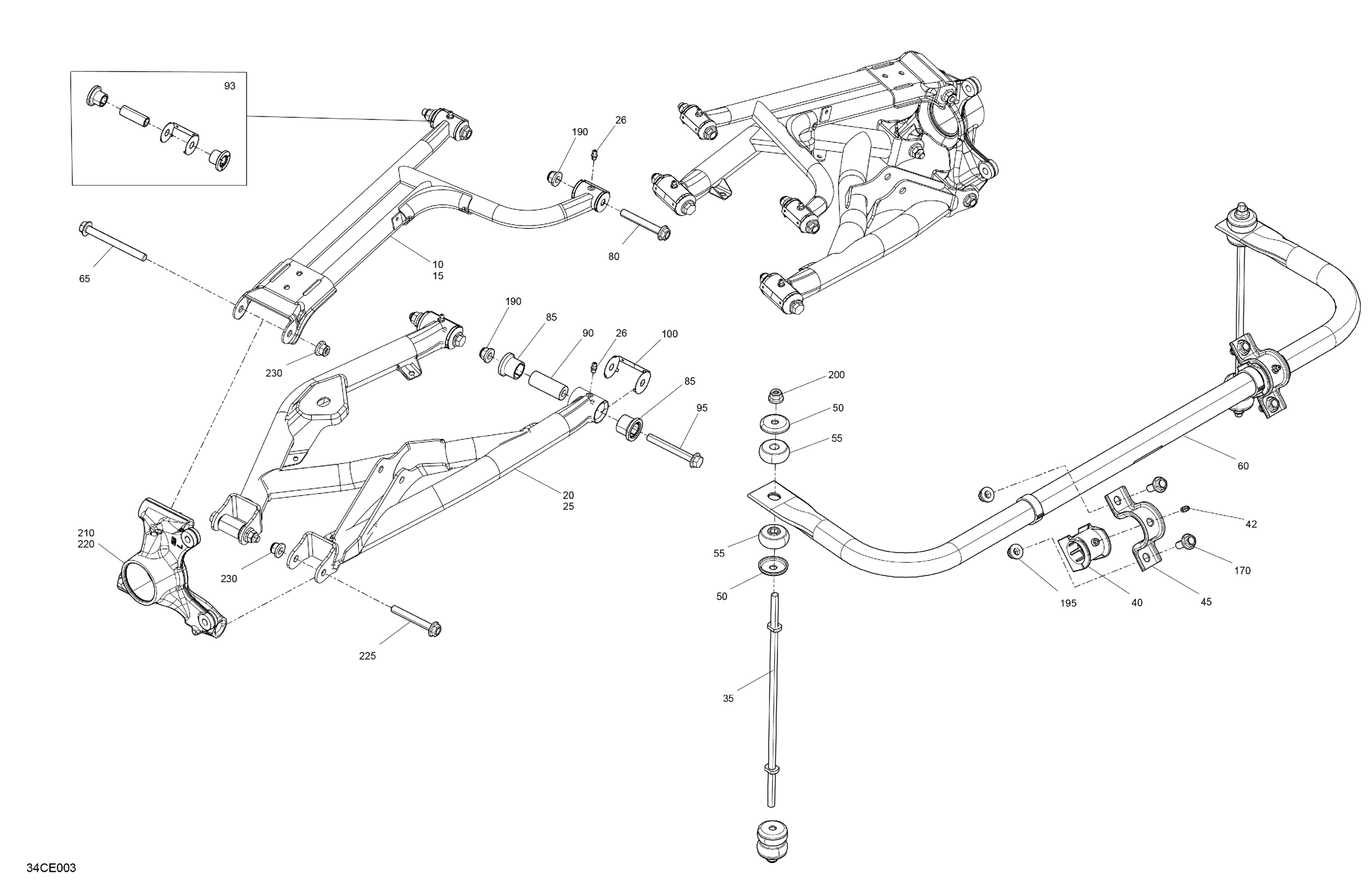Схема узла: Suspension - Rear Components