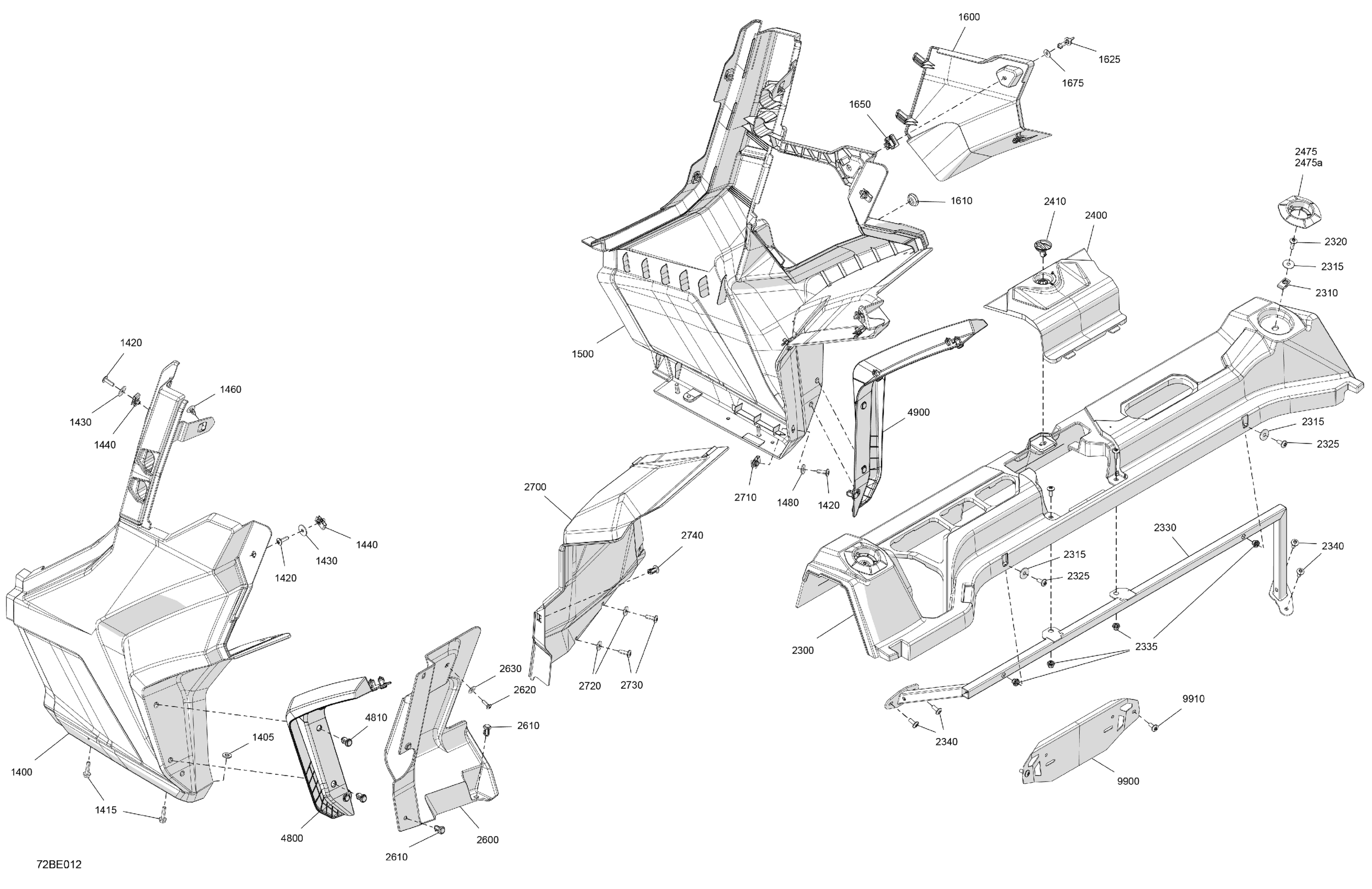 Схема узла: Body - Rear Section