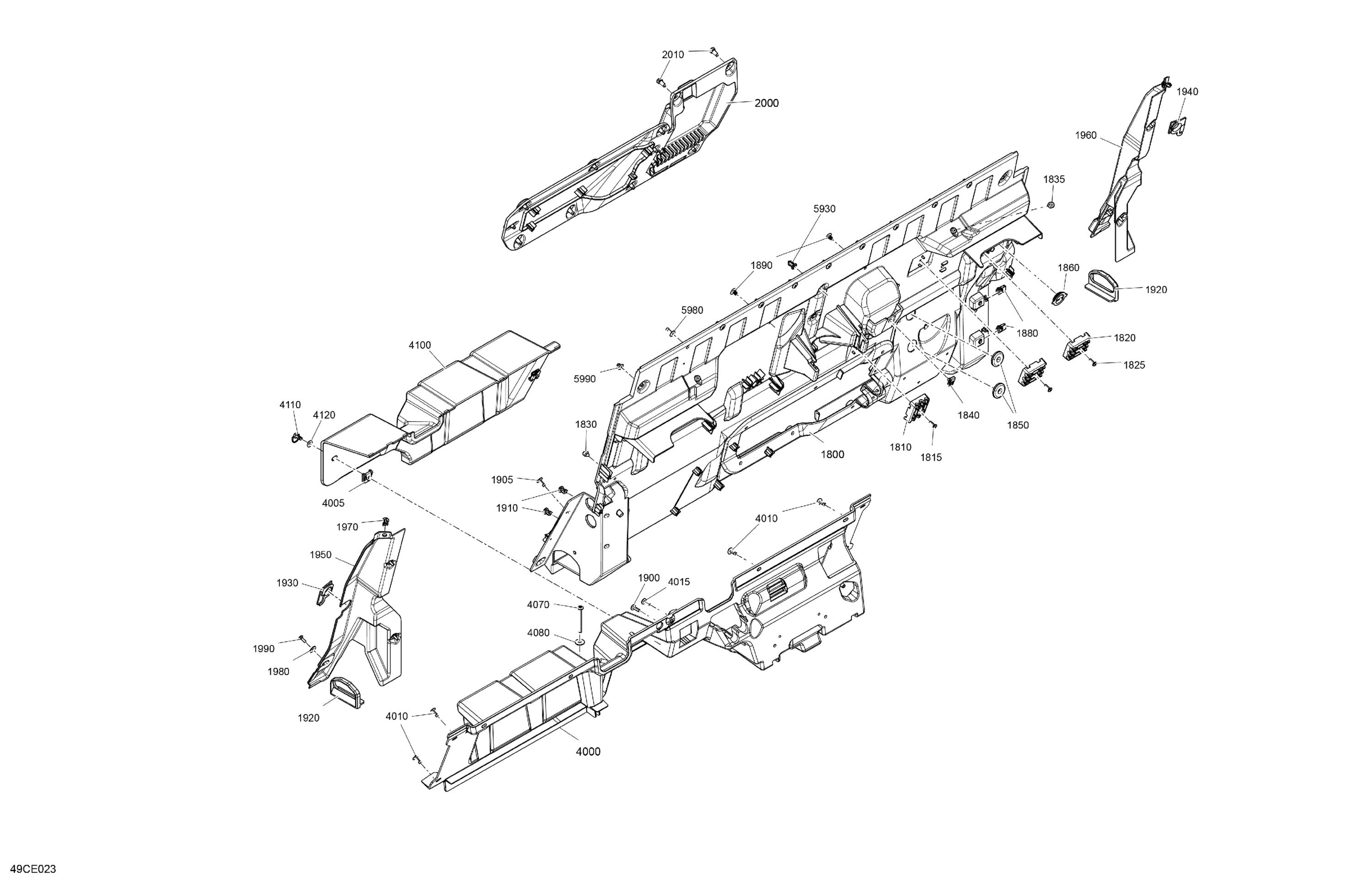 Cab Interior - Back Wall
