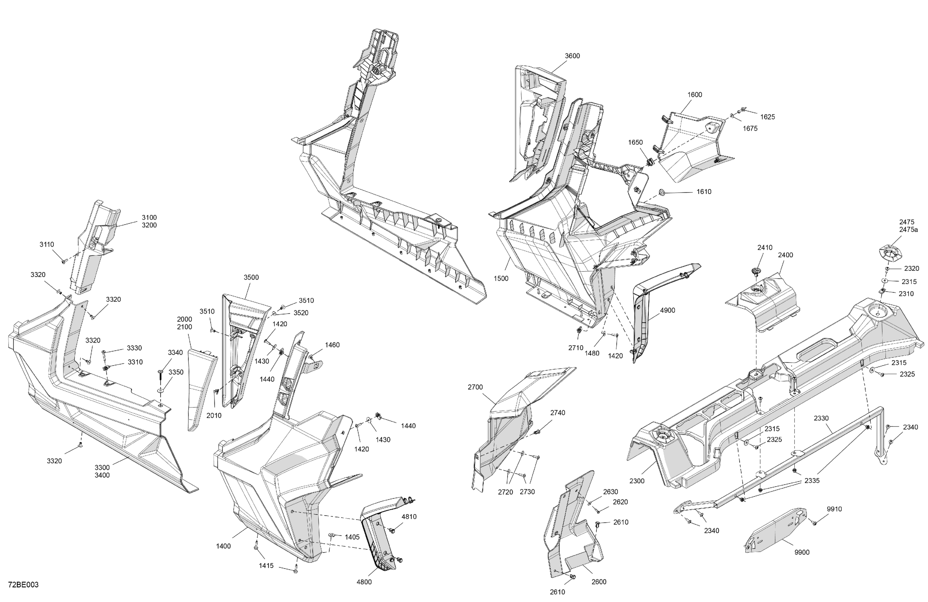 Схема узла: Body - Rear Section