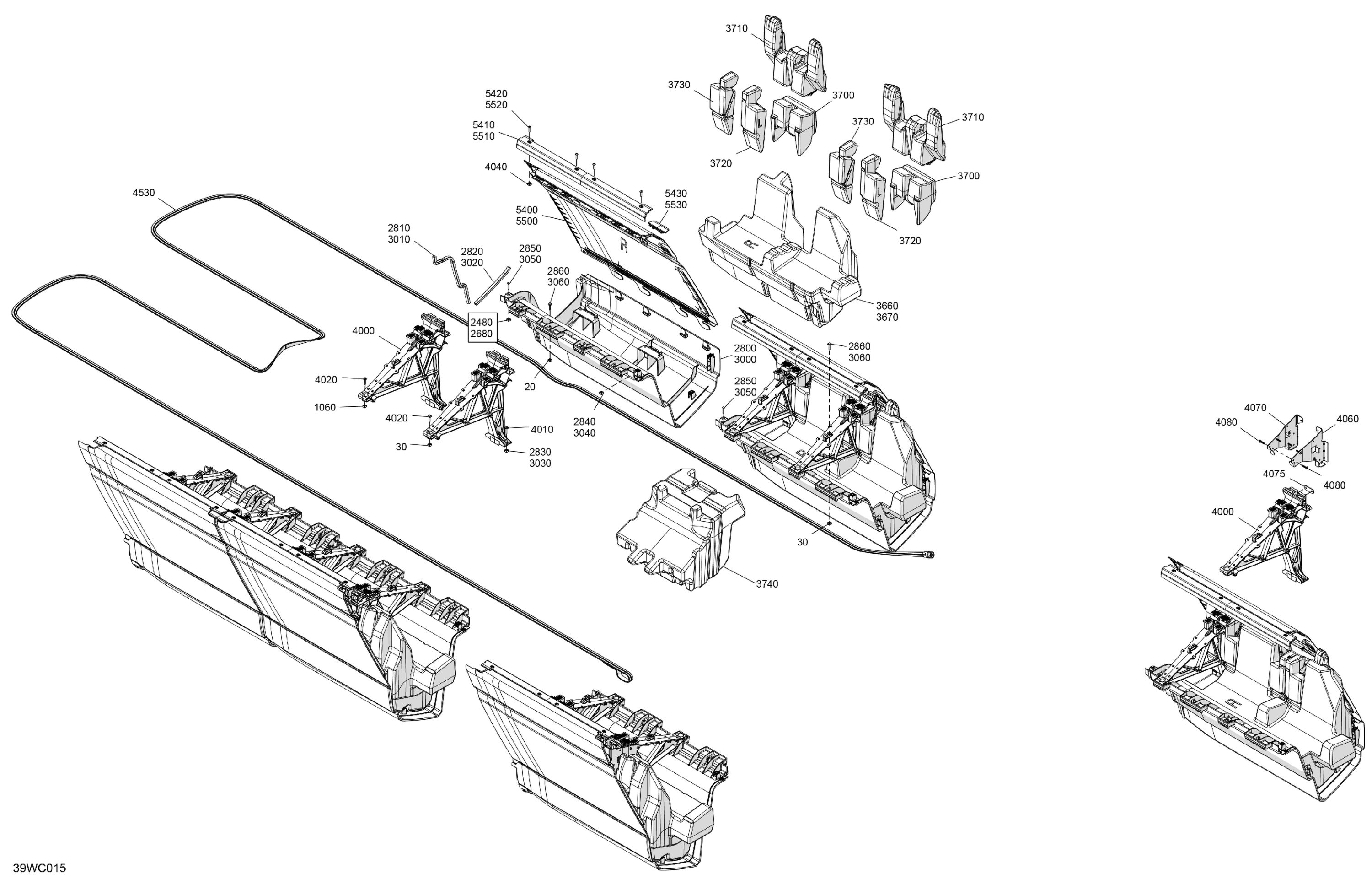Схема узла: HULL - Central Float Deflector
