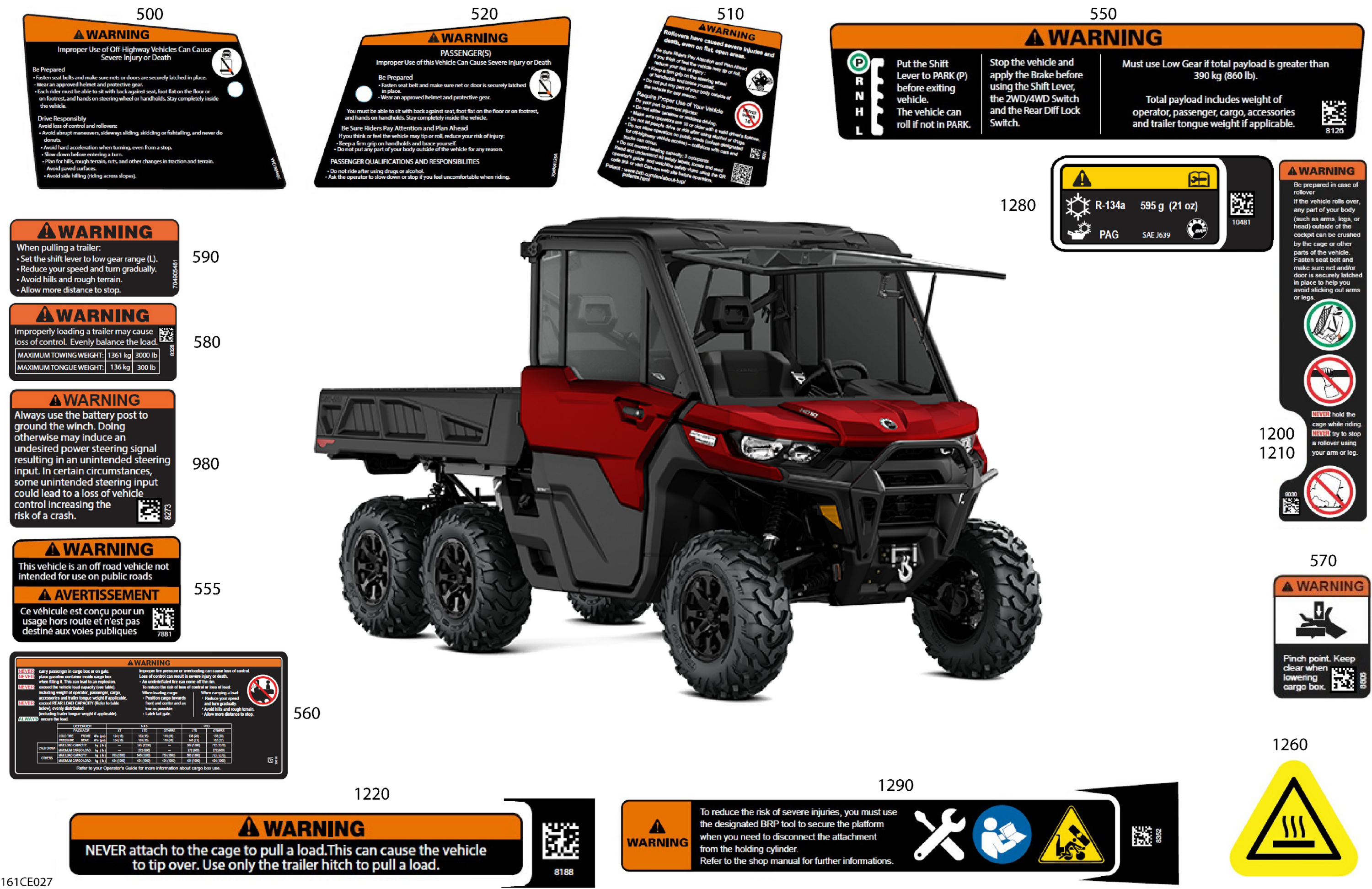 Body - Warning Decals
