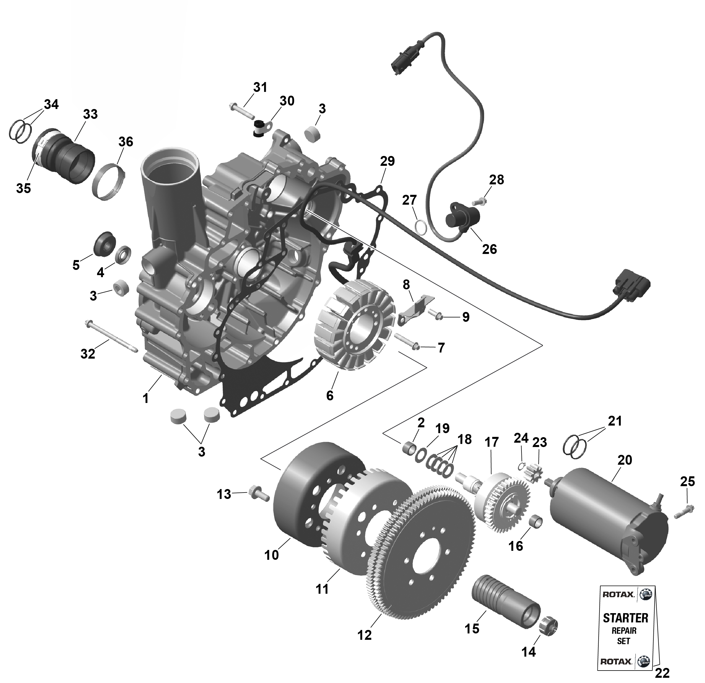 ROTAX - Magneto and Electric Starter