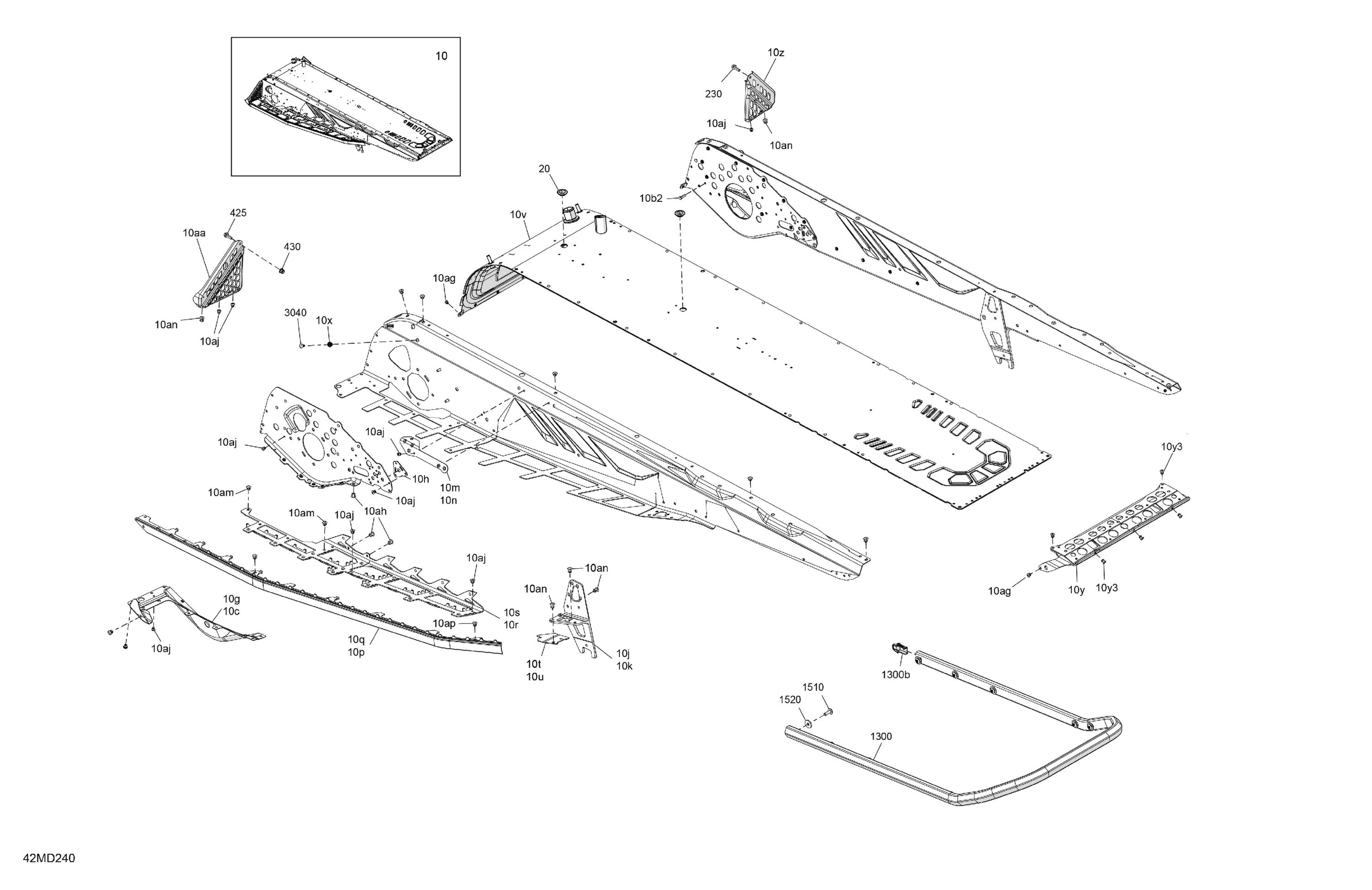 Схема узла: Frame - System - Rear Section