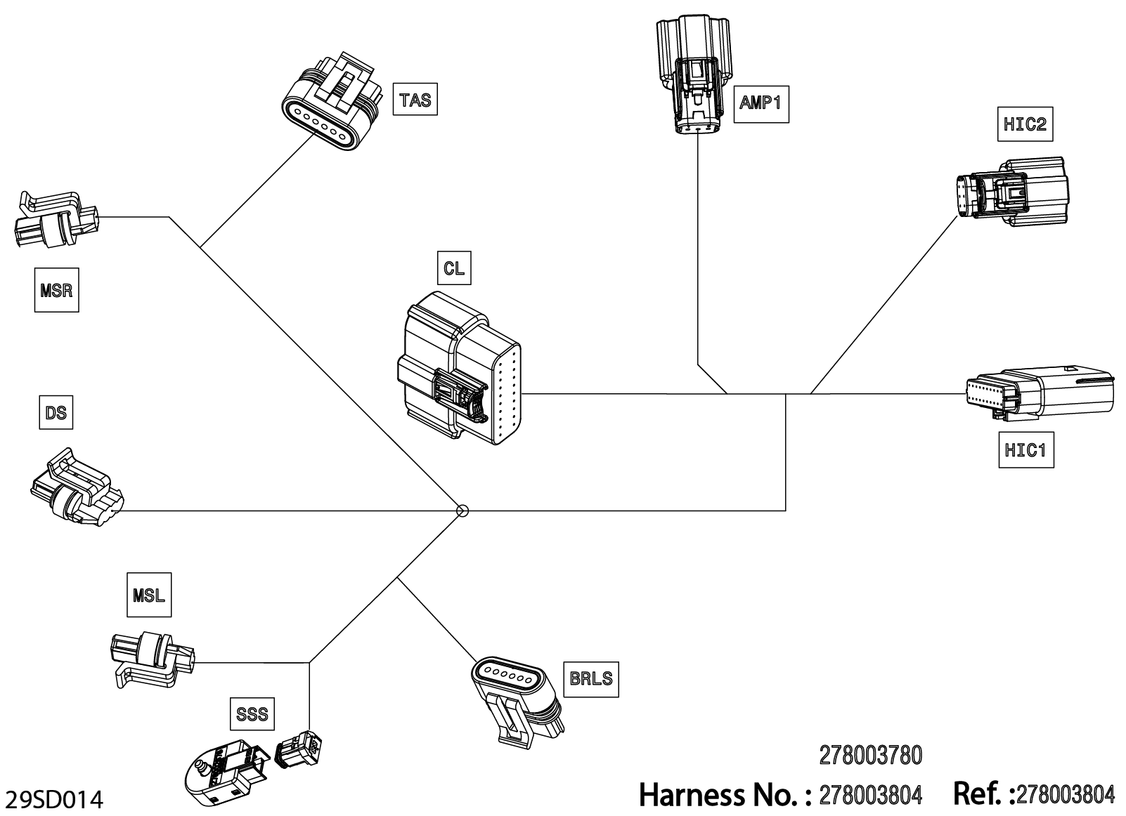Electric - Steering Wiring Harness - 278004324