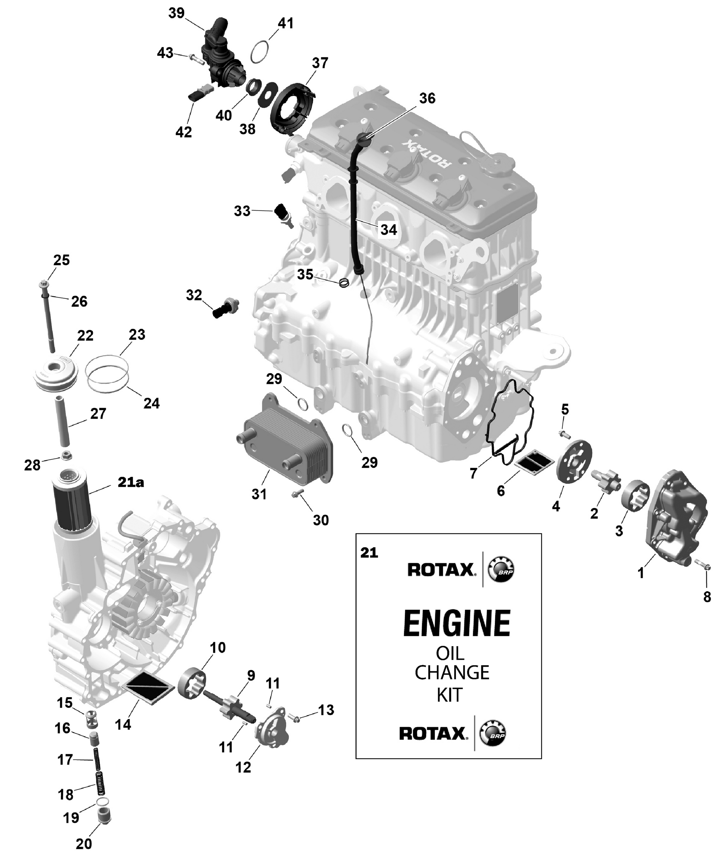 Схема узла: ROTAX - Engine Lubrication