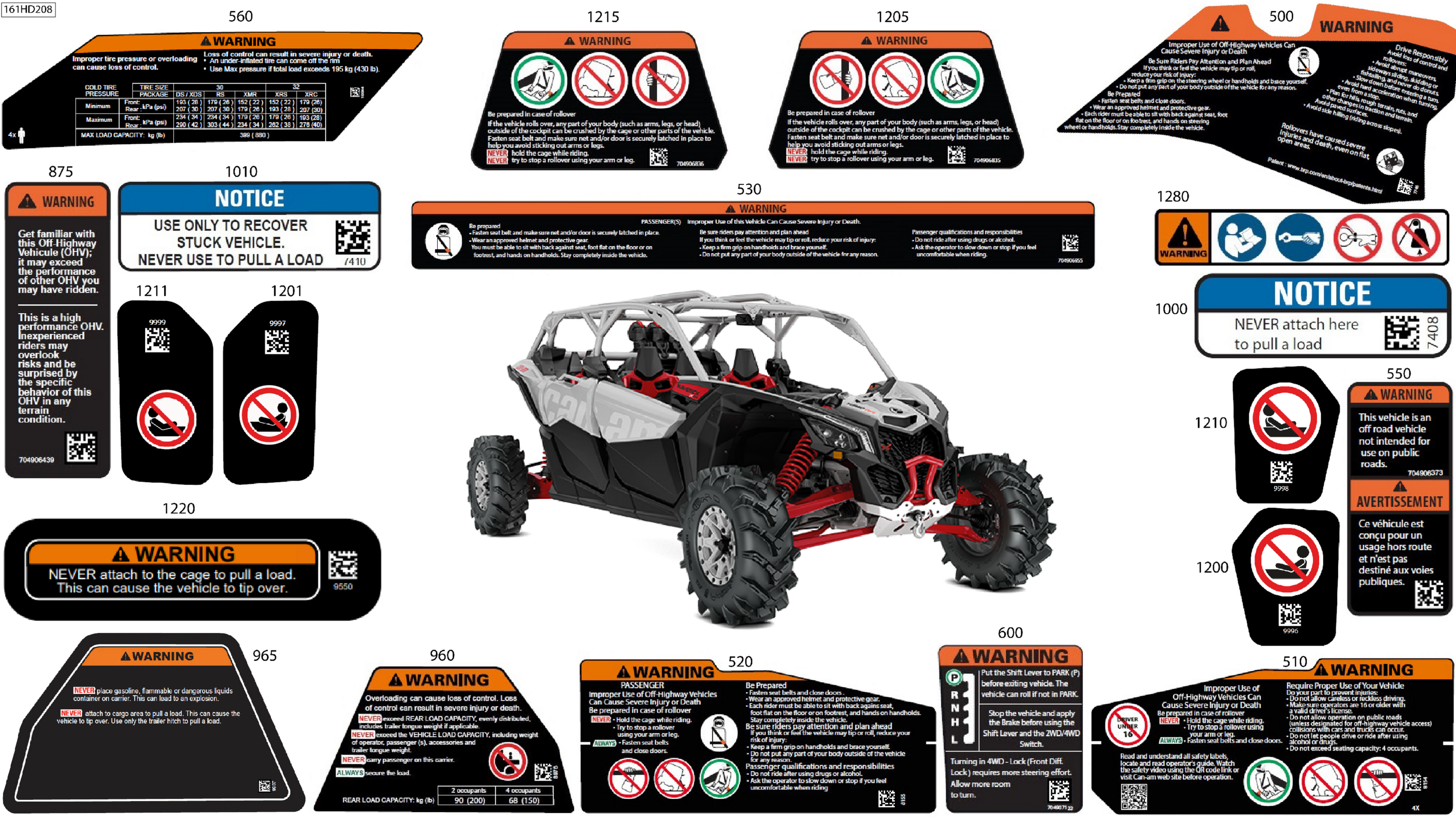 Схема узла: Body - Warning Decals