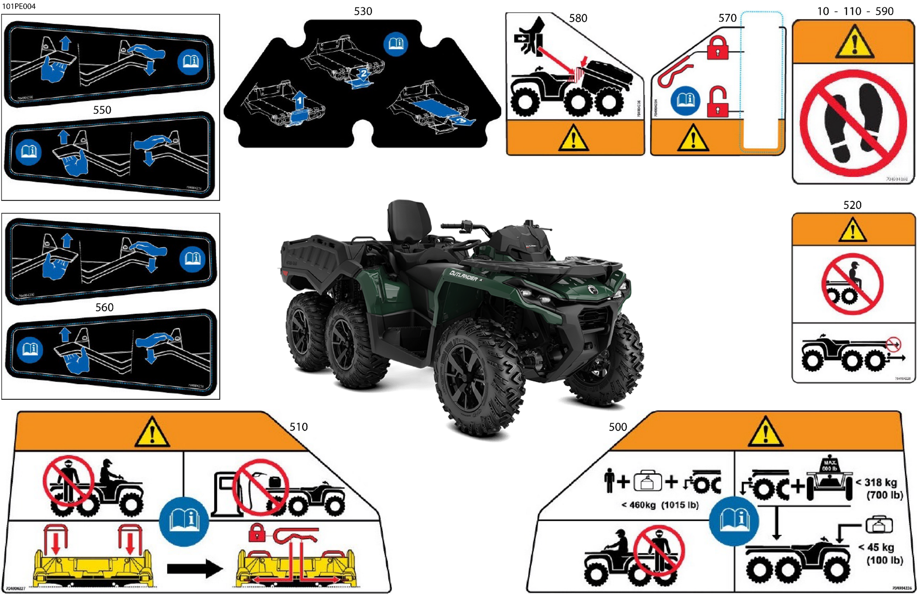 Body - Warning Decals Rear Section