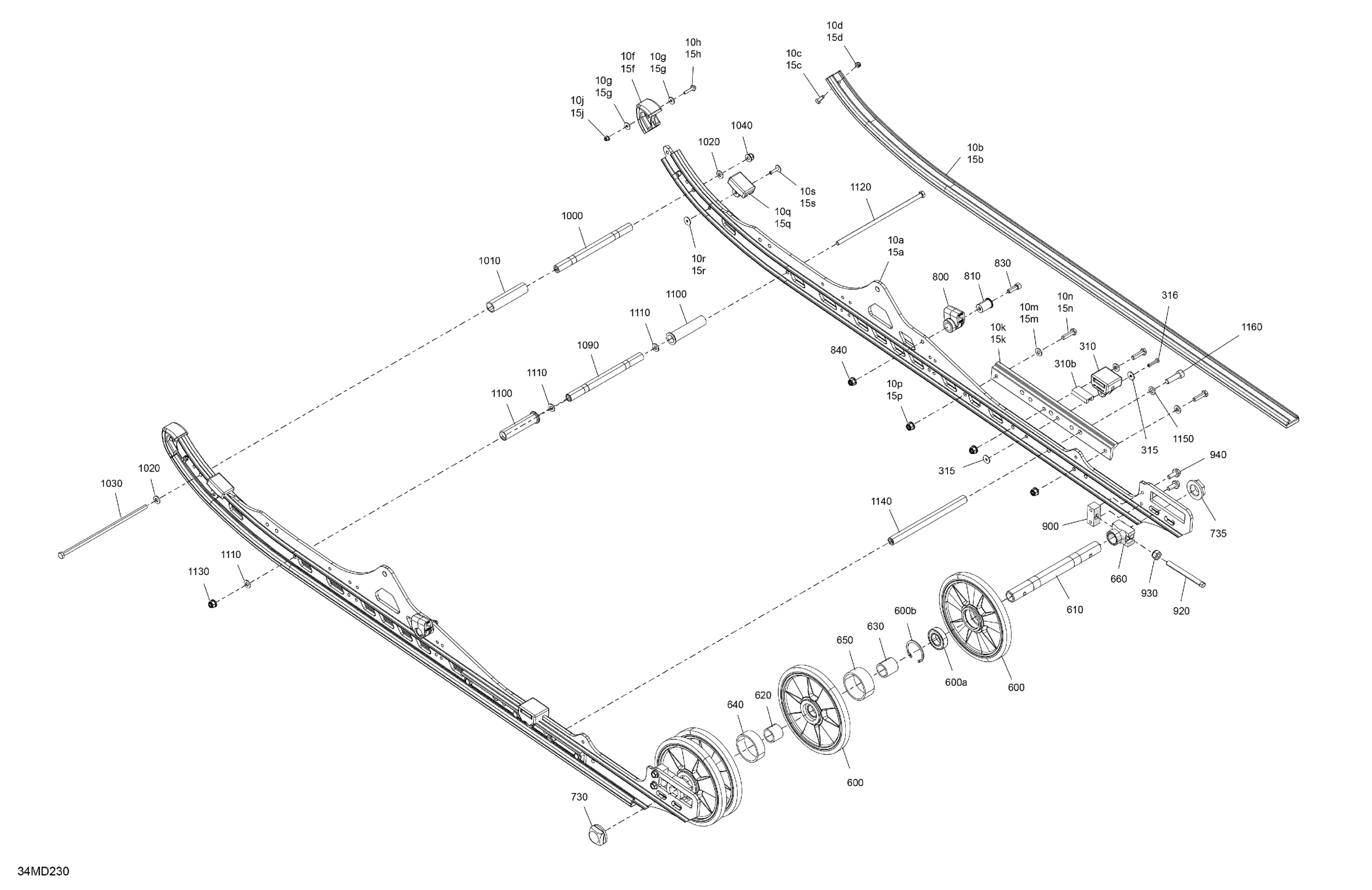 Схема узла: Suspension - Rear - Lower Section