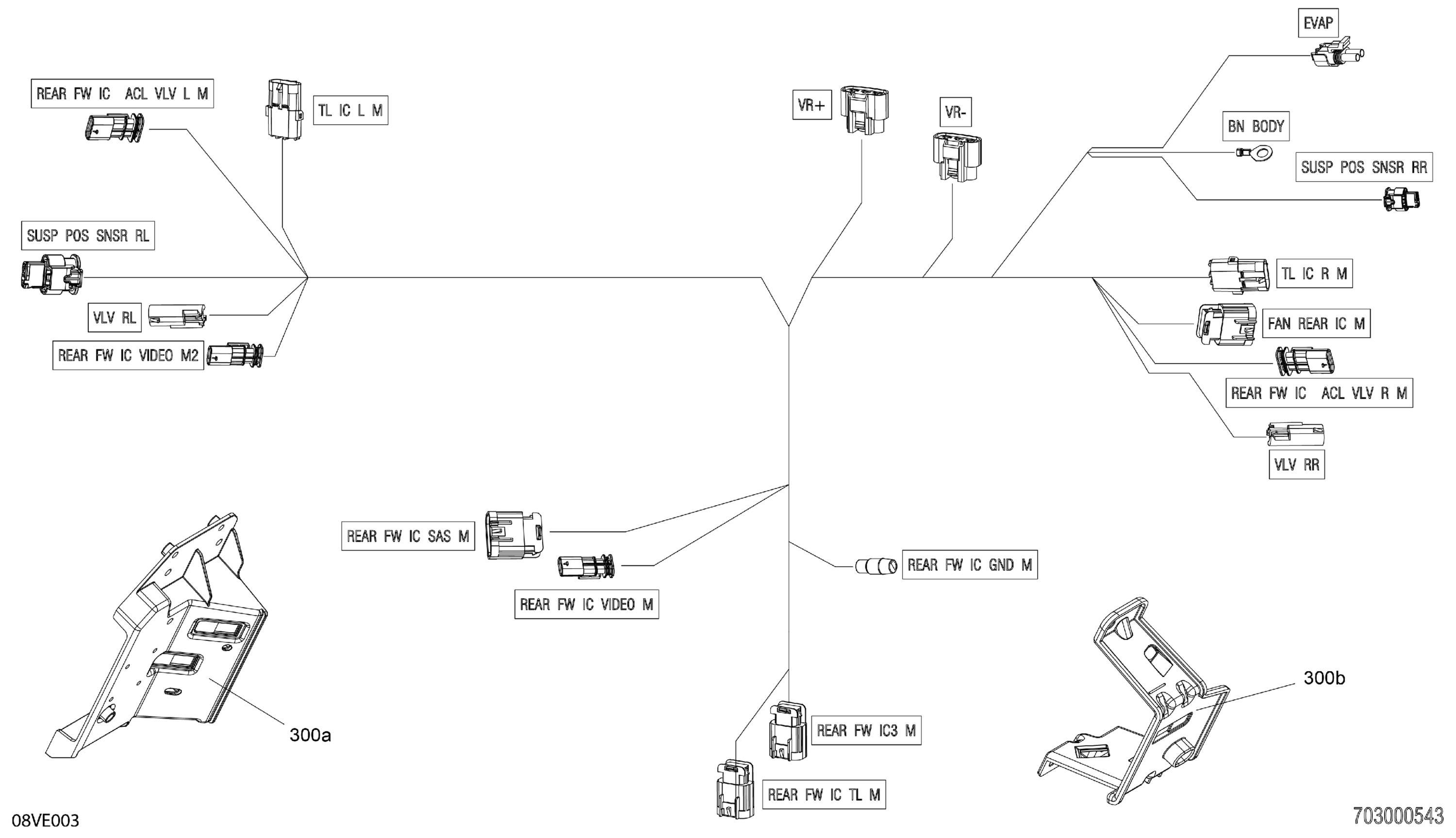 Схема узла: Electric - Junction Wiring Harness