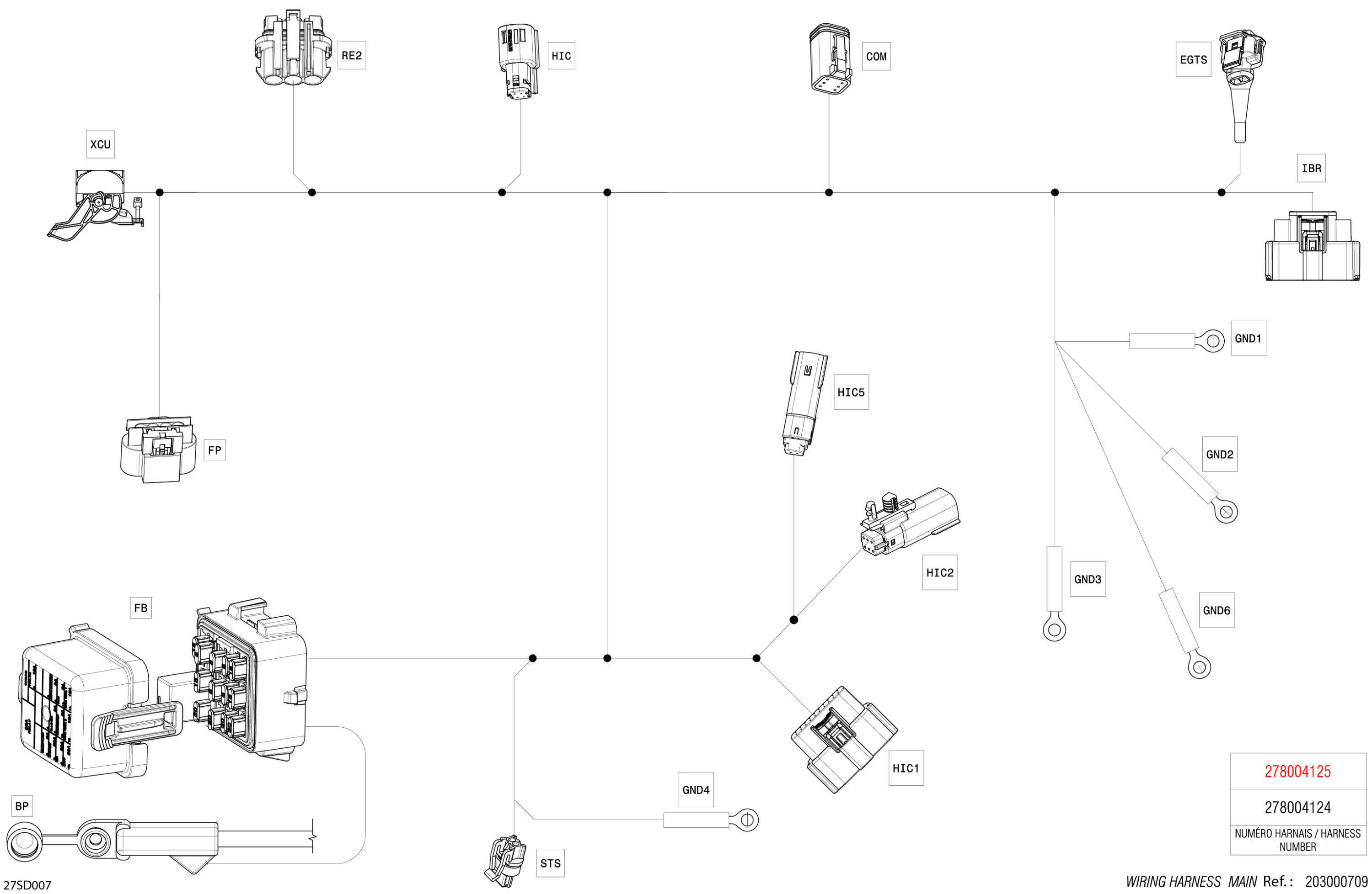 Electric - Main Harness - 278004124