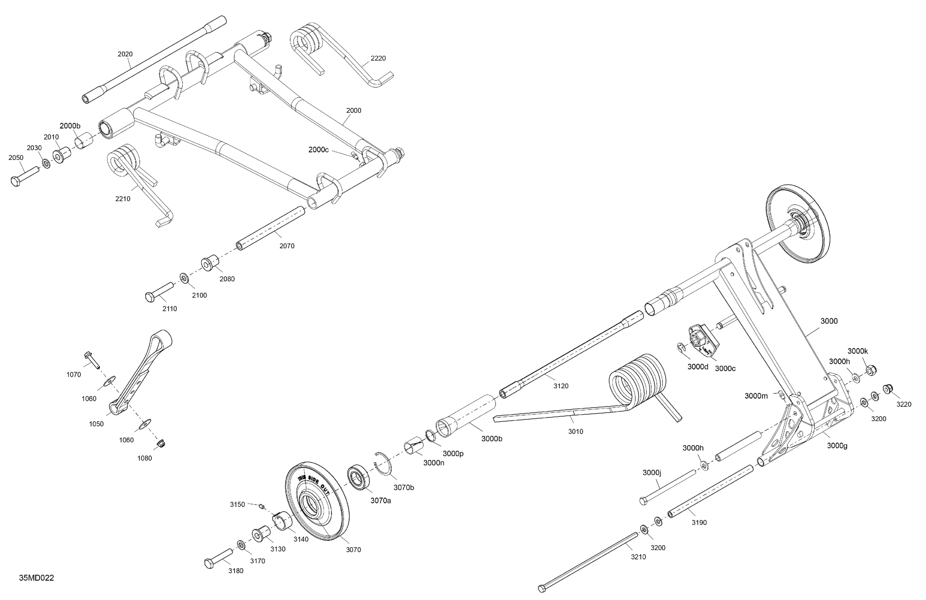 Схема узла: Suspension - Rear - Upper Section
