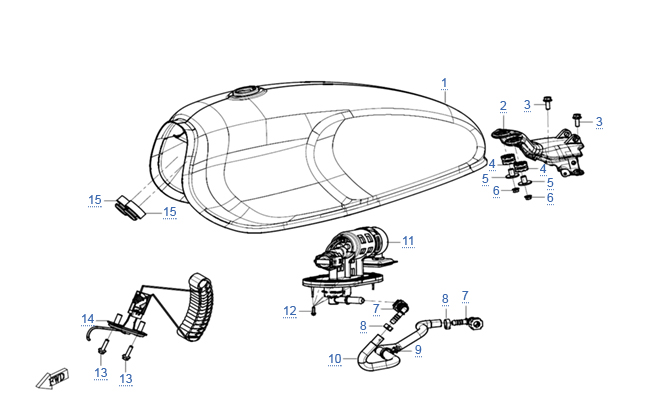 Схема узла: ТОПЛИВНАЯ СИСТЕМА
