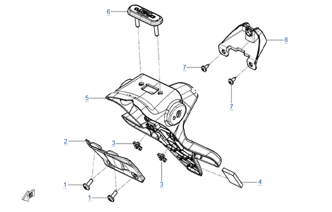 Схема узла: ПЛАСТИКОВЫЕ ДЕТАЛИ 6