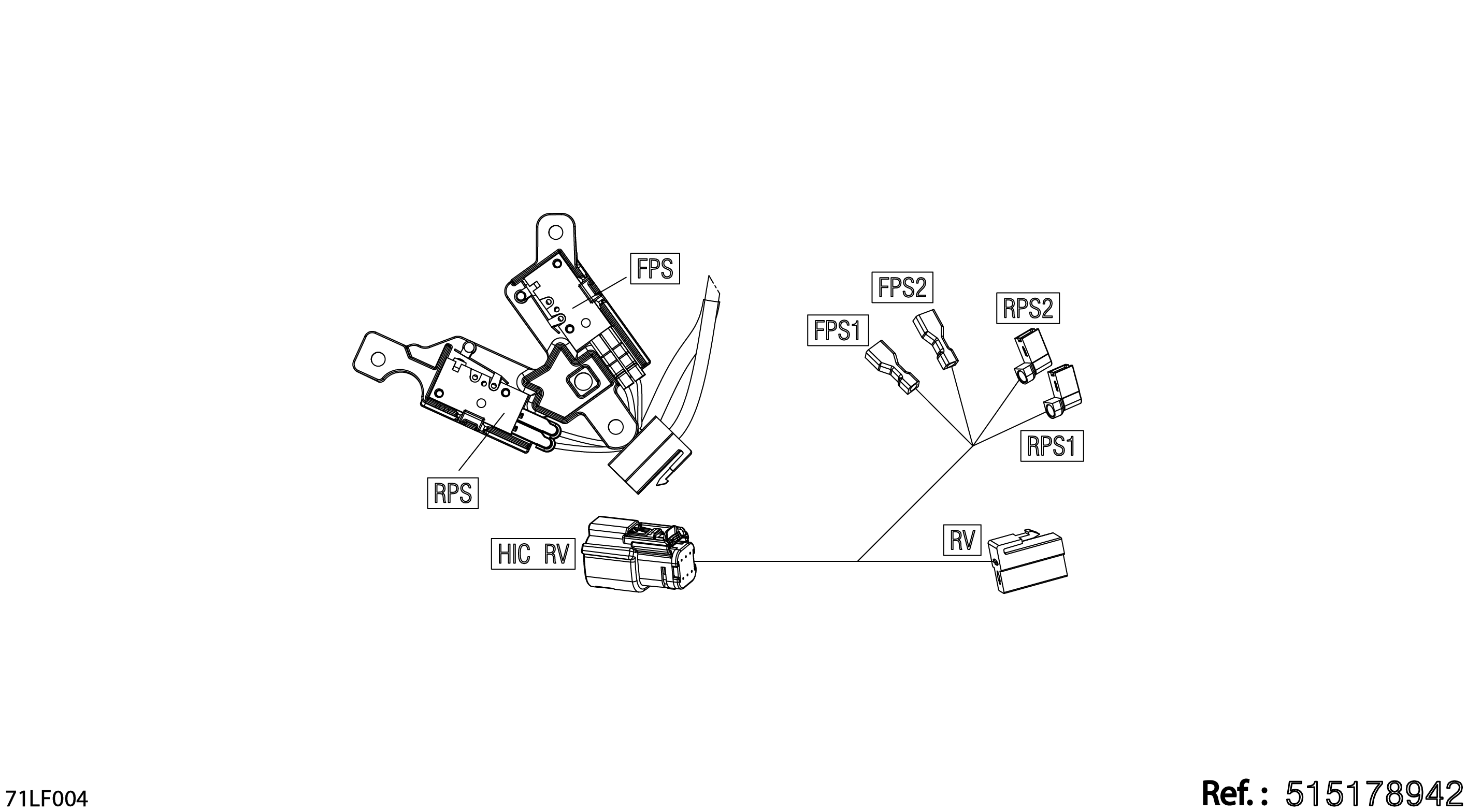 Electric - Reverse Wiring Harness - 515178942