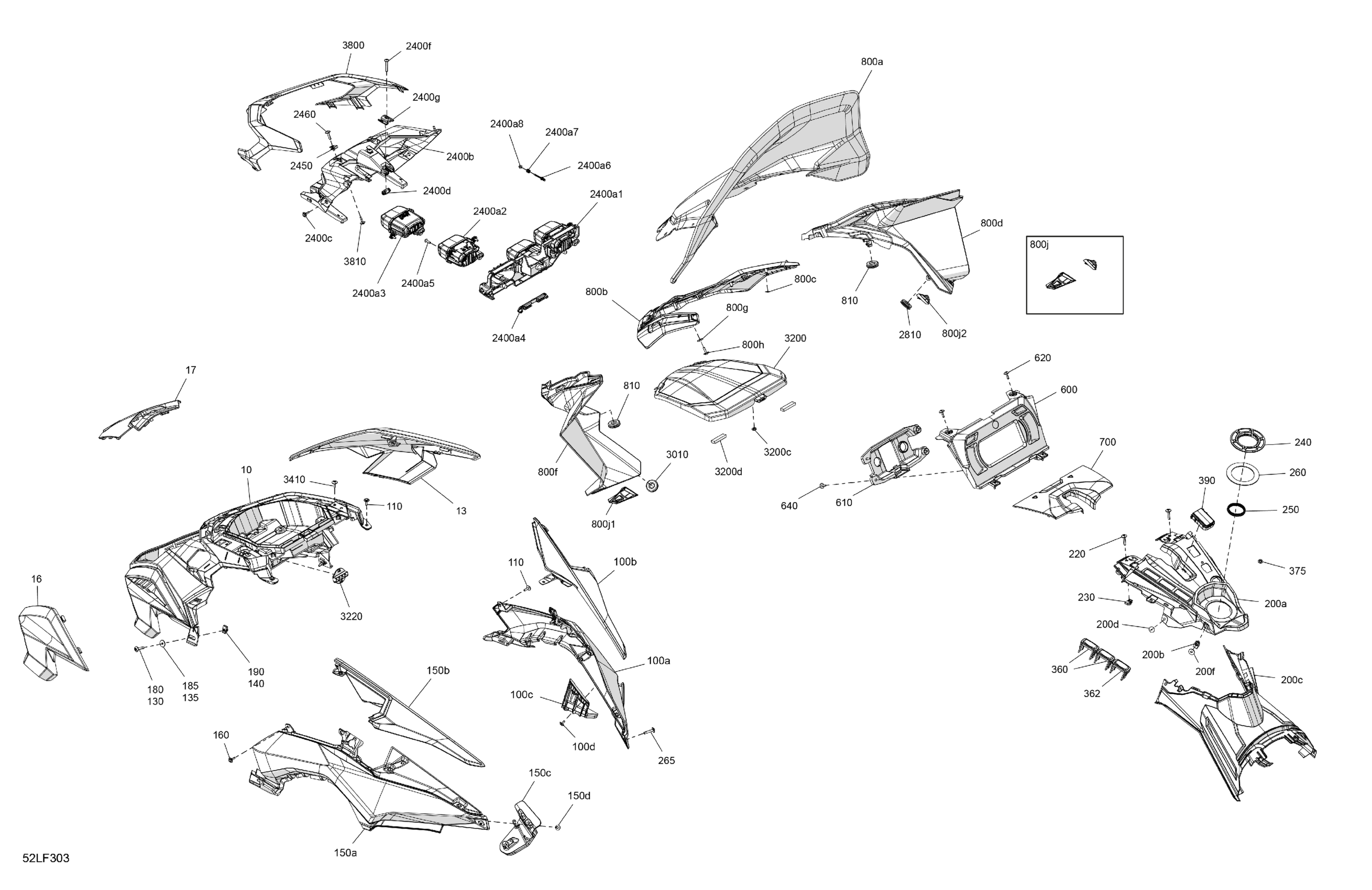 Body - Hood Section and WindShield