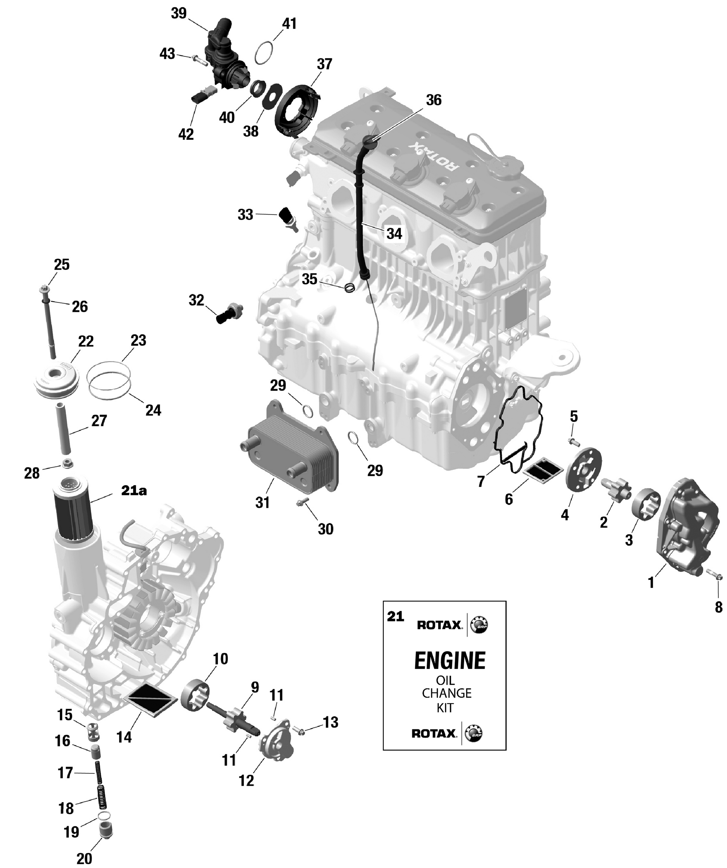 Схема узла: ROTAX - Engine Lubrication