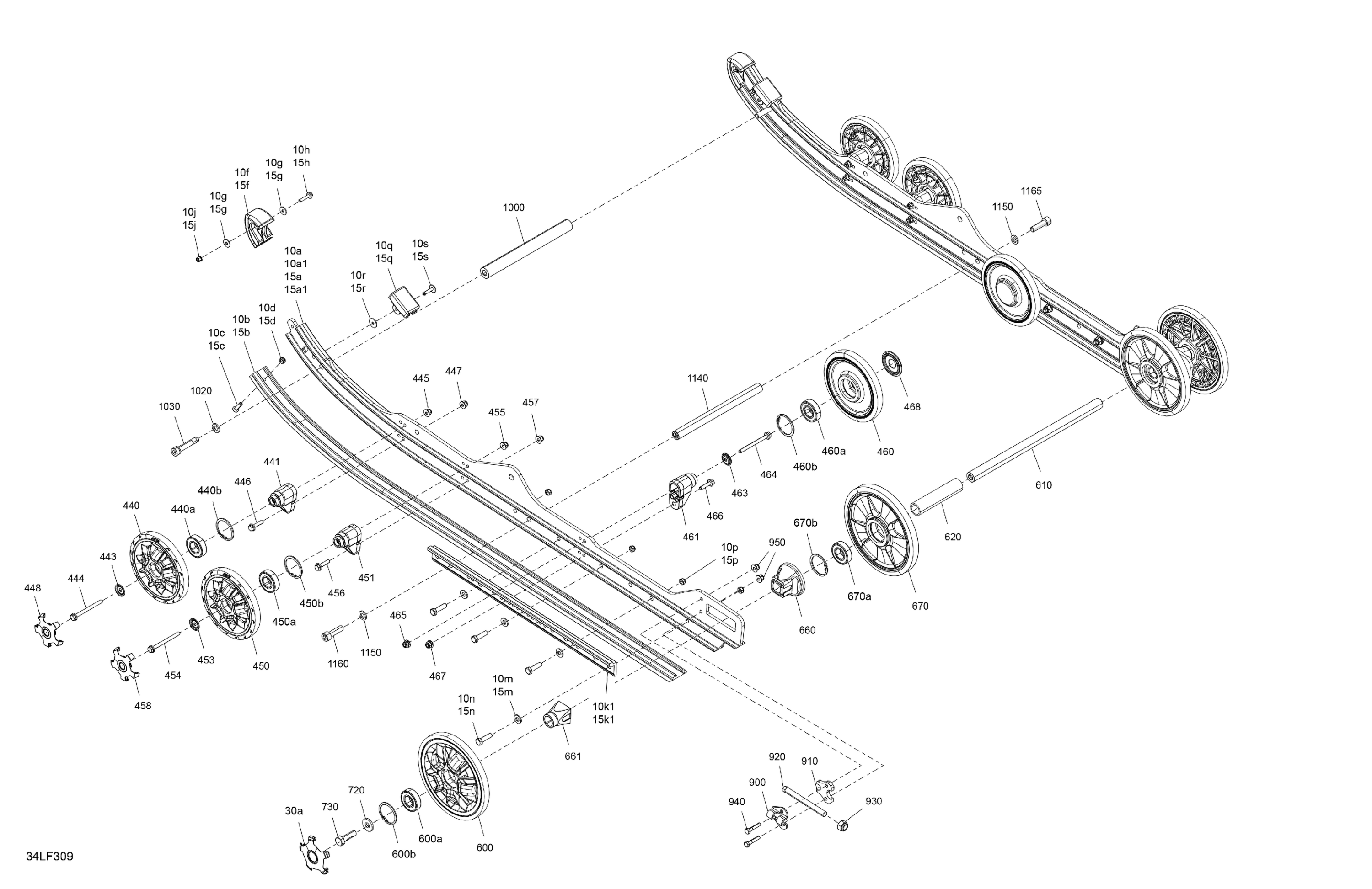 Схема узла: Suspension - Rear - Lower Section