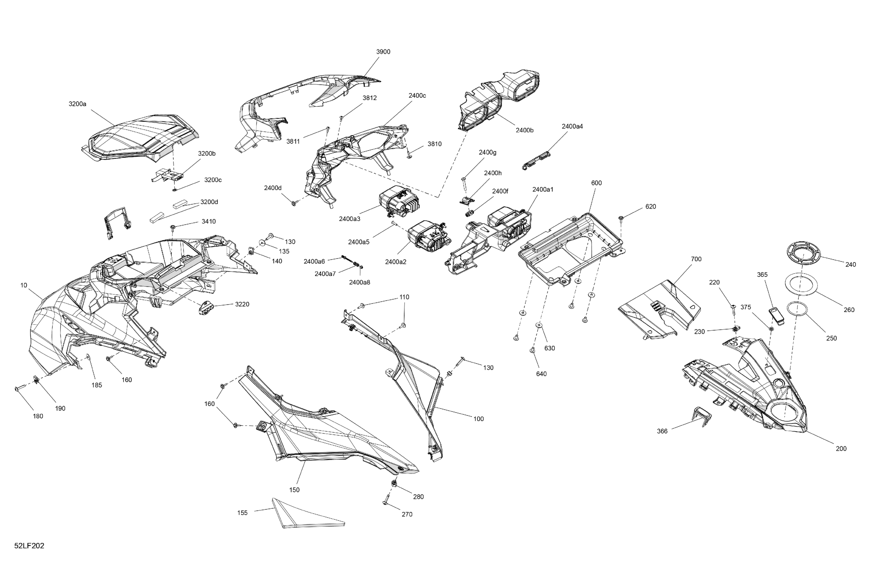 Body - Hood Section and WindShield
