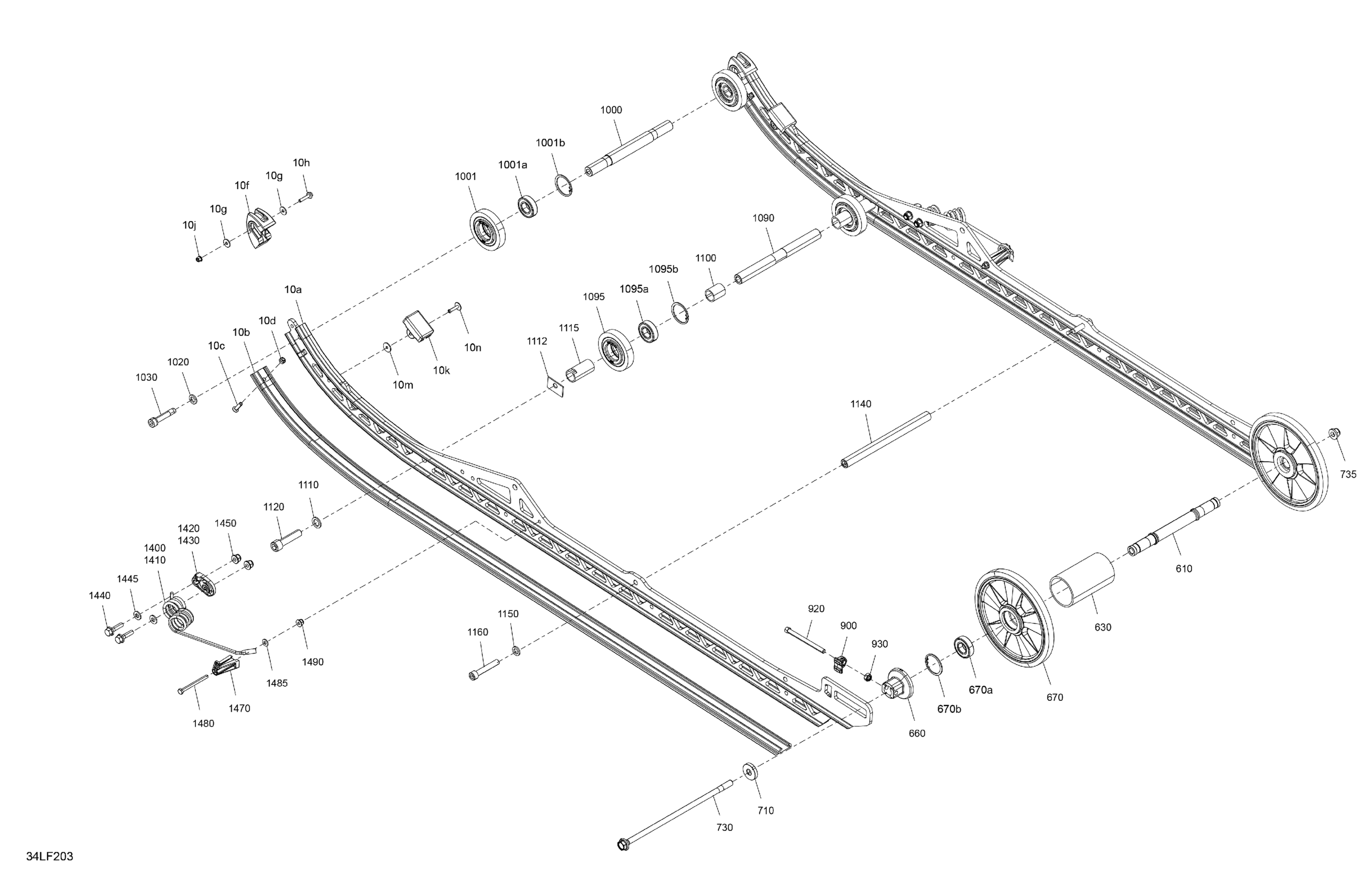Схема узла: Suspension - Rear - Lower Section
