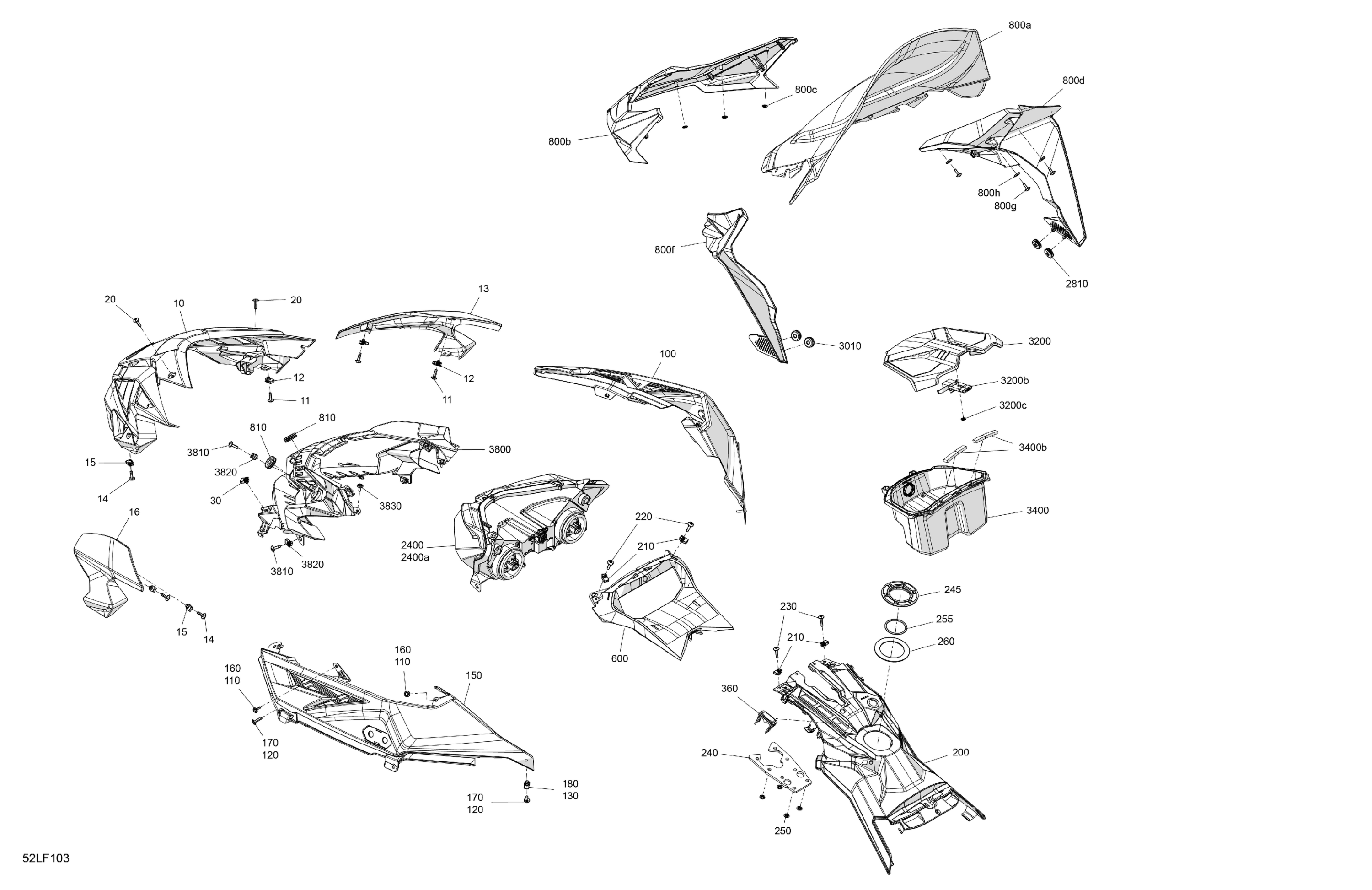 Body - Hood Section and WindShield