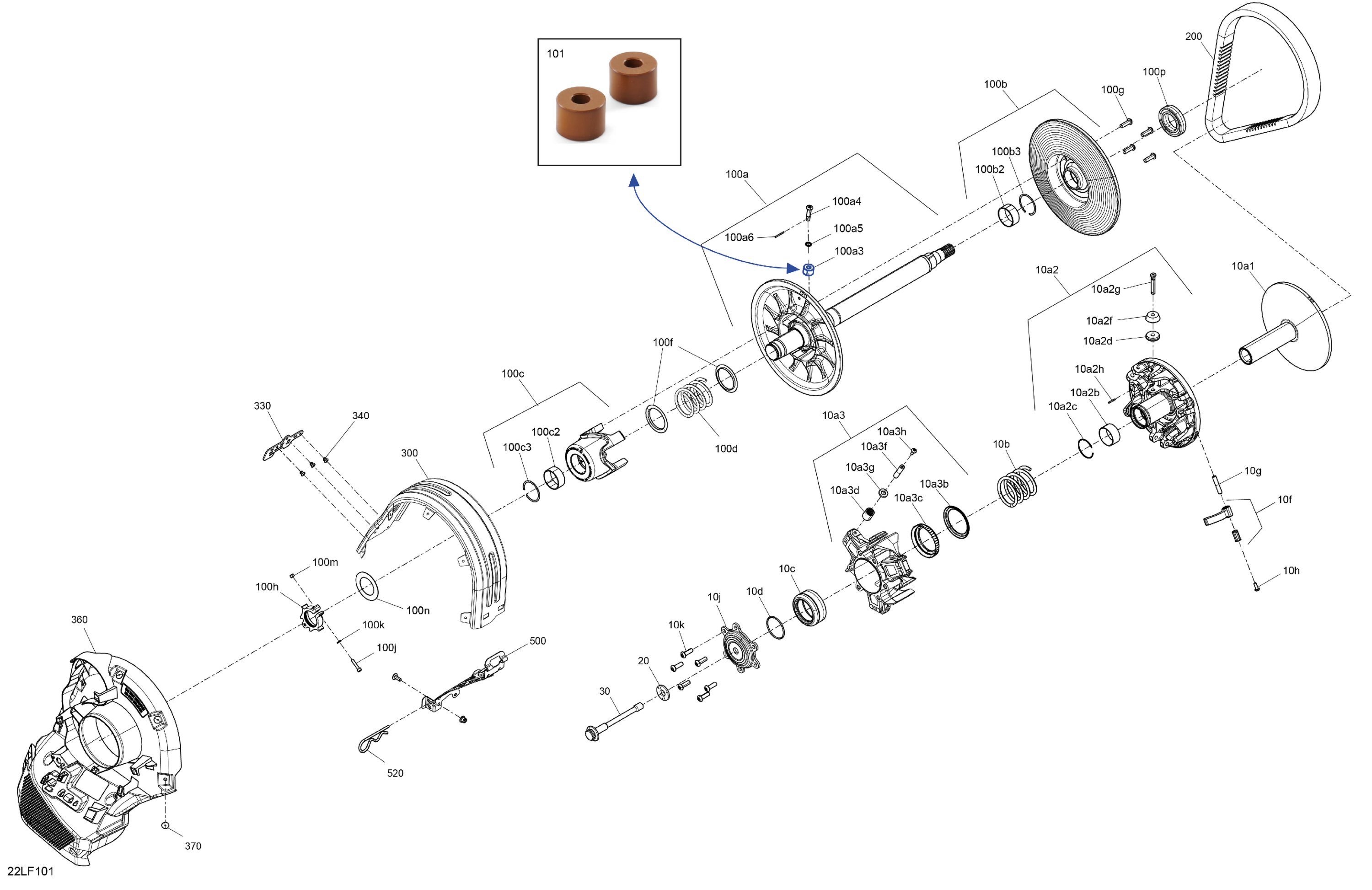 Схема узла: Drive - Pulley