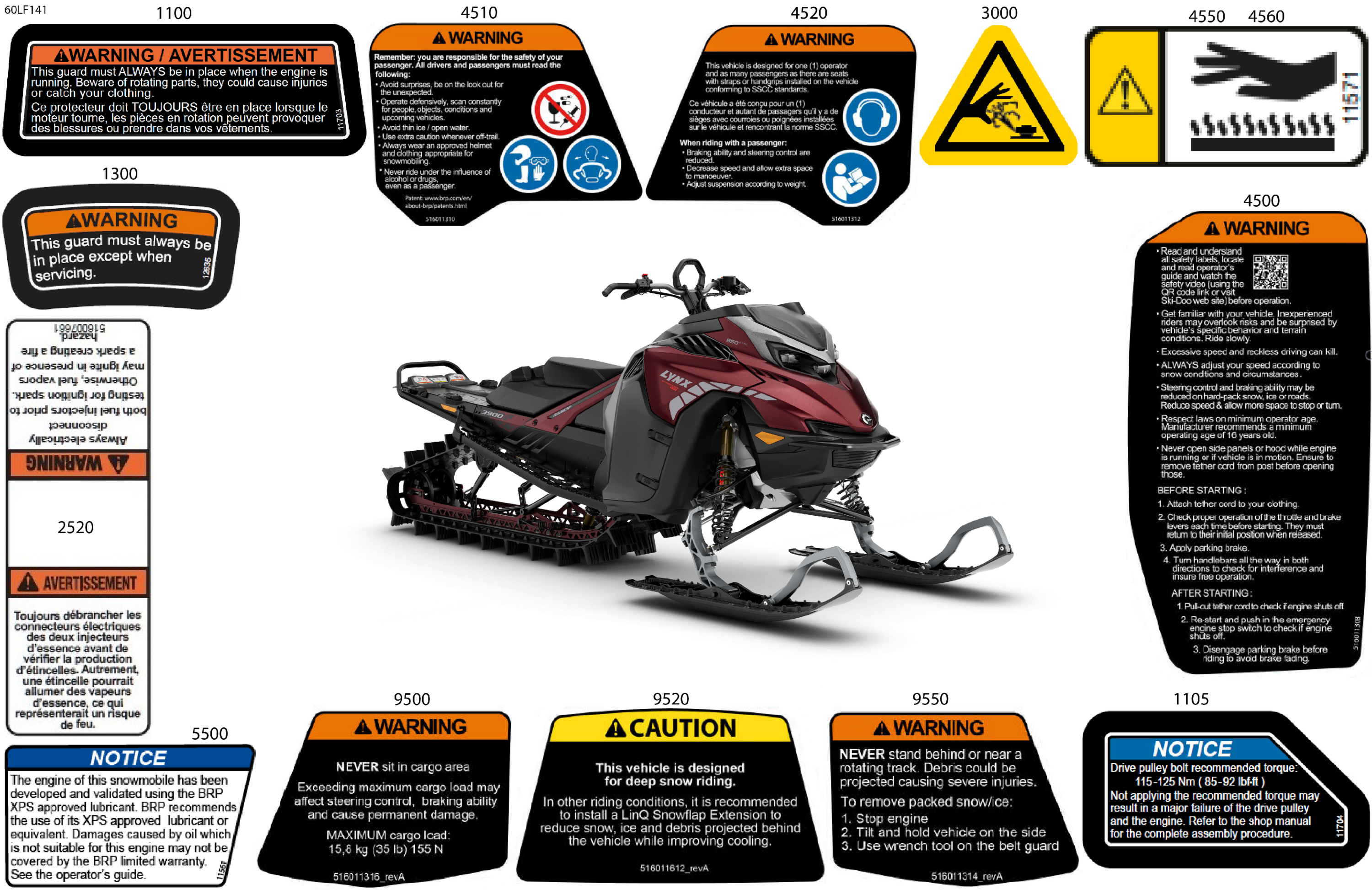 Схема узла: Body - Warning Decals