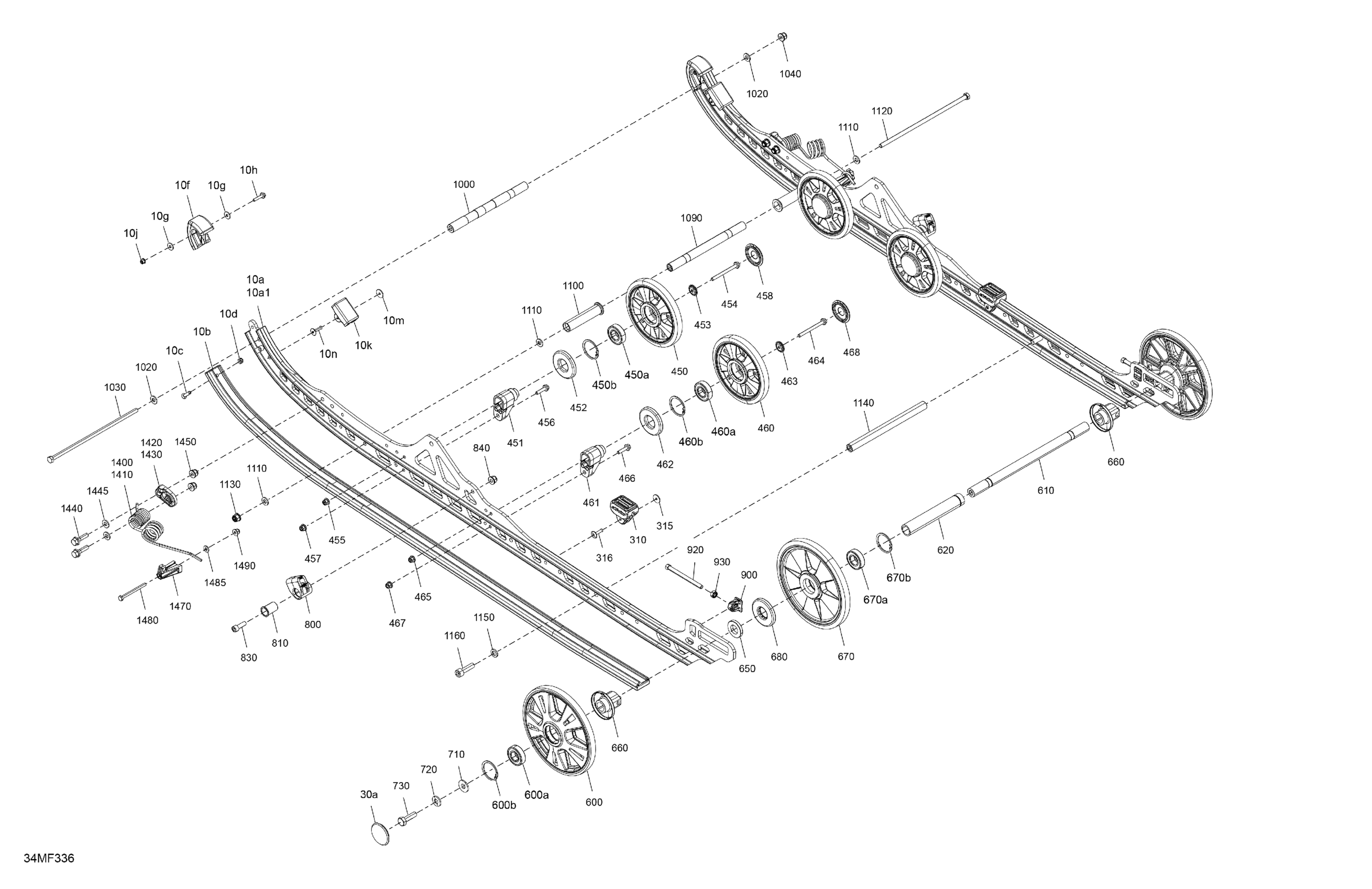Схема узла: Suspension - Rear - Lower Section