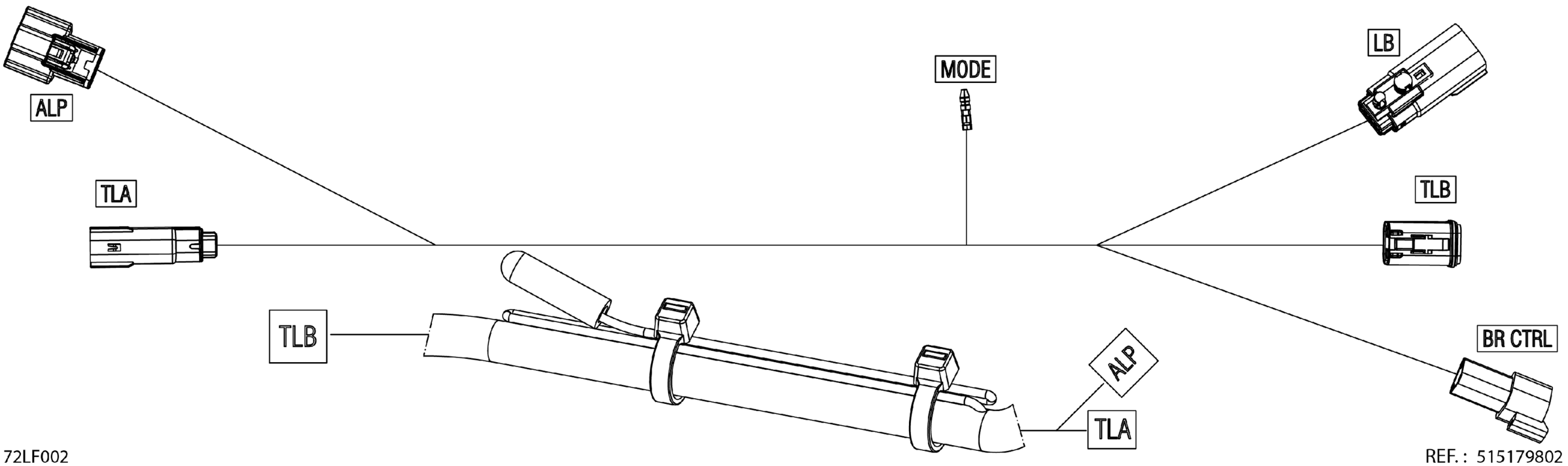 Схема узла: Electric - Sub Harness - 515179802