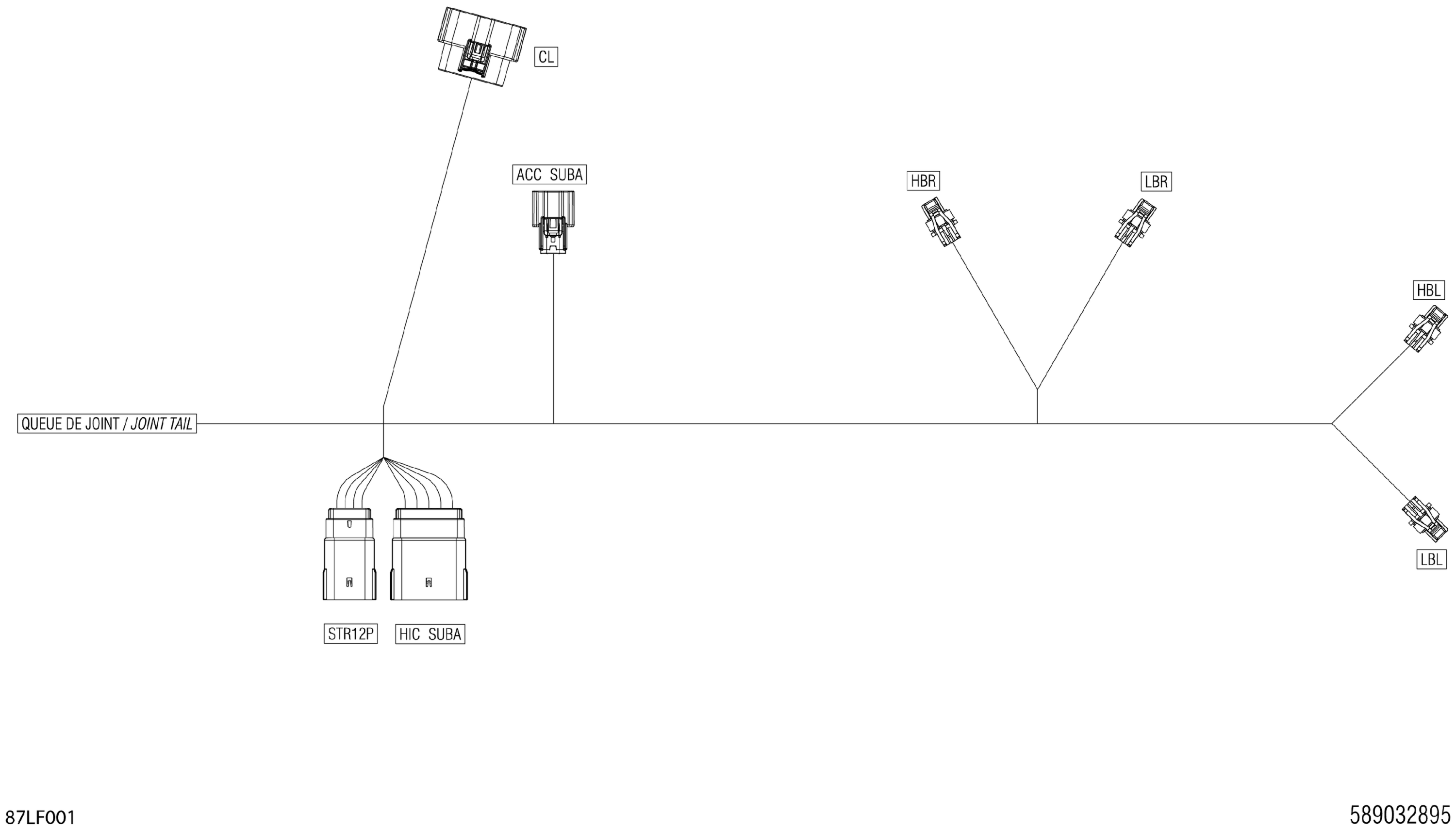 Electric - Hood Wiring Harness