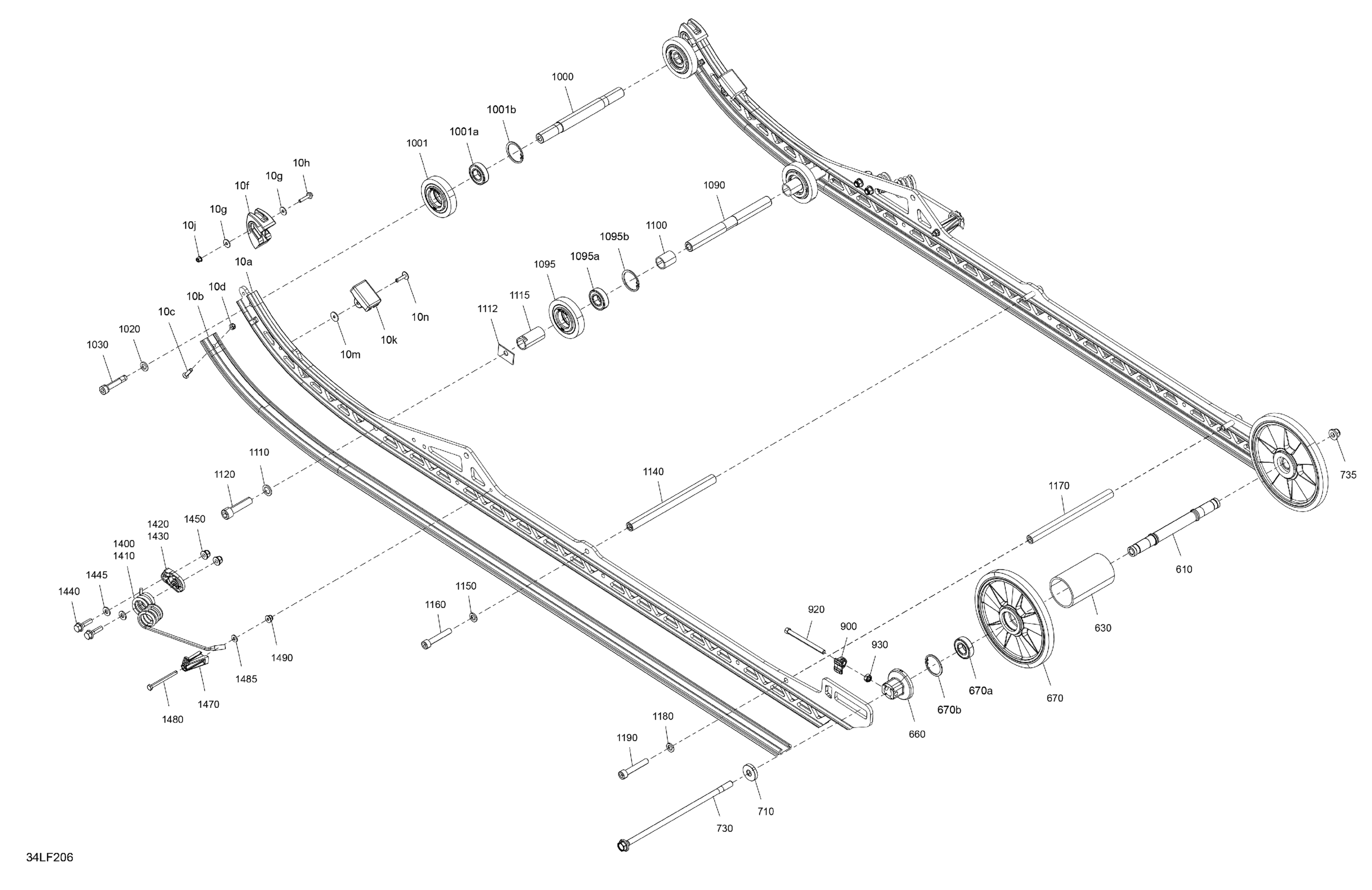 Схема узла: Suspension - Rear - Lower Section