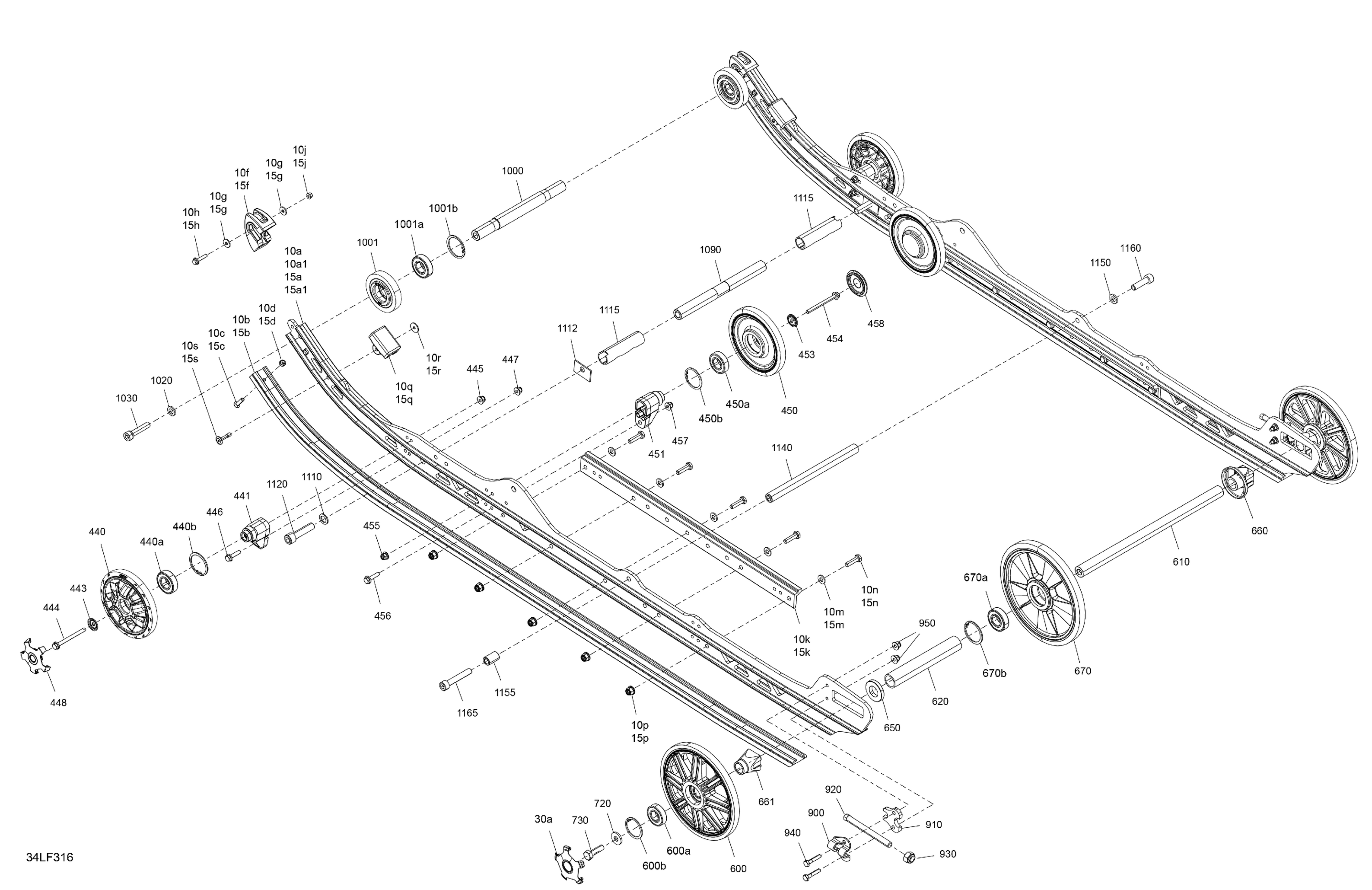 Схема узла: Suspension - Rear - Lower Section
